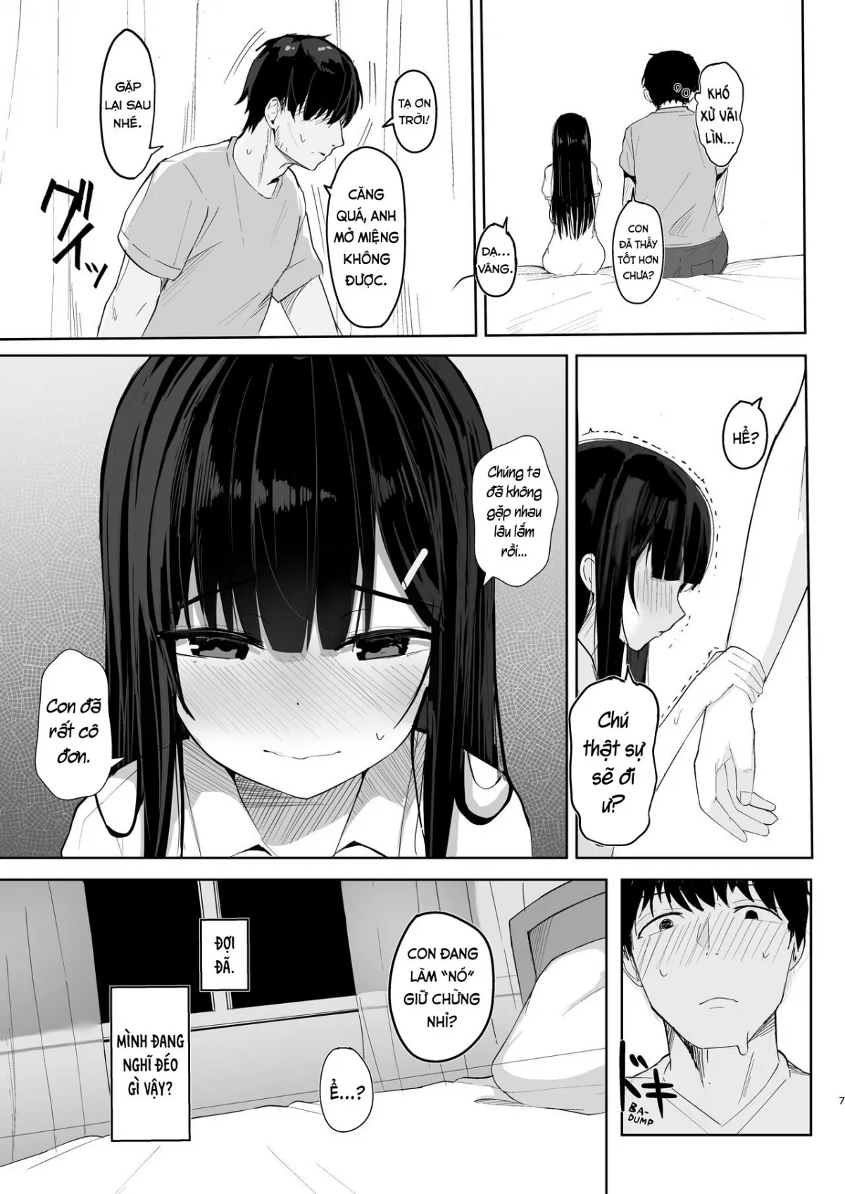 HentaiVN.net - Ảnh 7 - Về quê thăm cháu. [I Came Back in Summer For My Niece : Natsu ni Kaeru no wa Mei (Kimi) no Tame] - Oneshot