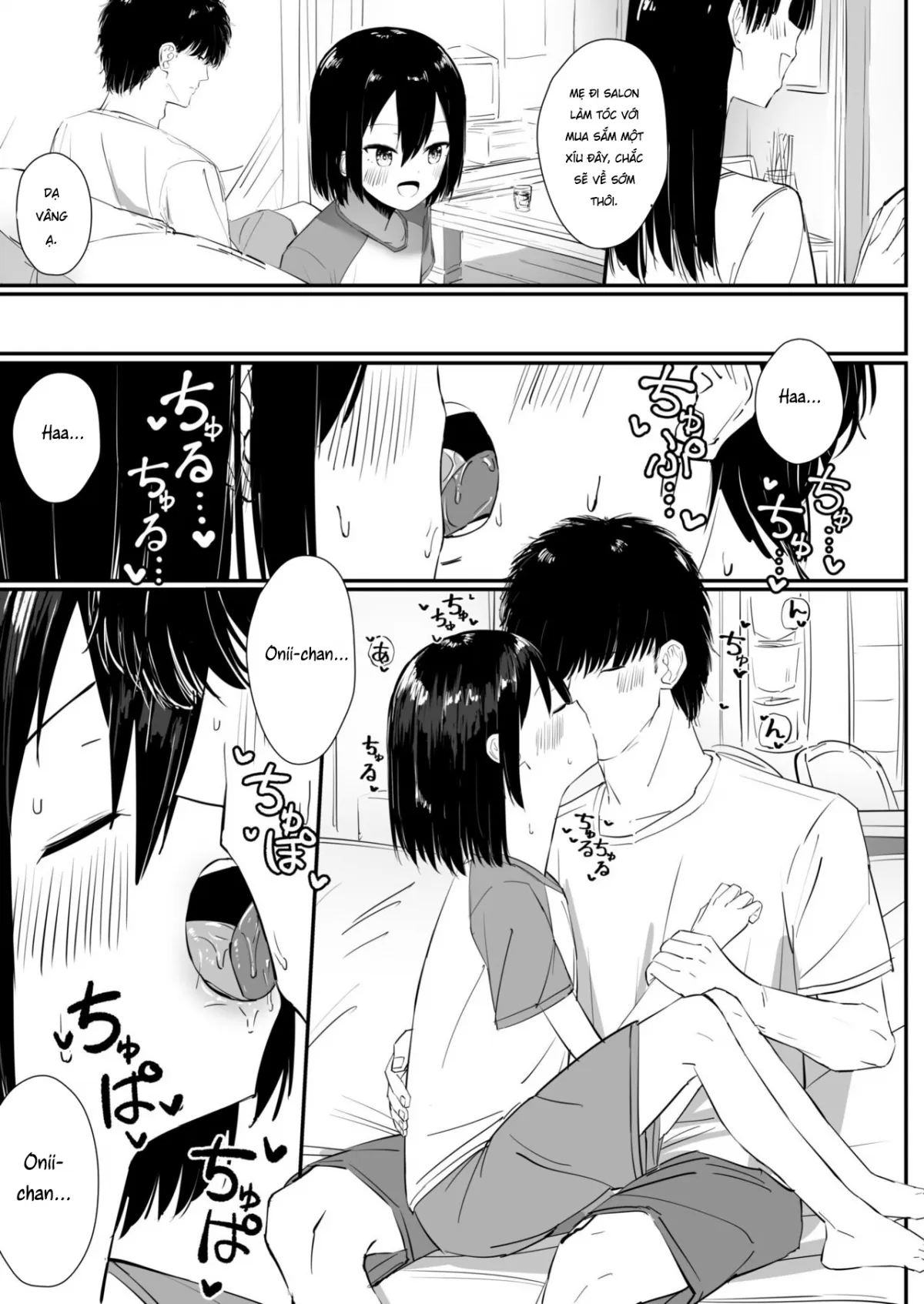 HentaiVN.net - Ảnh 12 - Sweet Flirty Lovey Sex with your VERY Intimate Little Sister 2 - Oneshot
