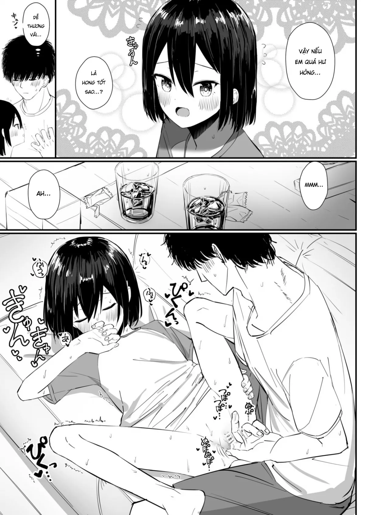 HentaiVN.net - Ảnh 14 - Sweet Flirty Lovey Sex with your VERY Intimate Little Sister 2 - Oneshot