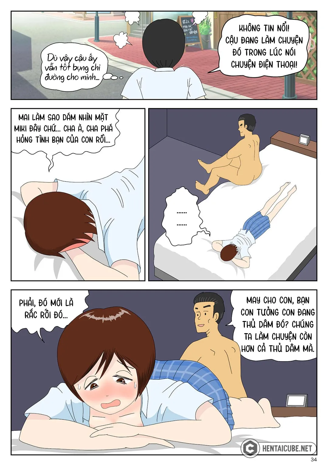 HentaiVN.net - Ảnh 35 - Con gái bị cha quấy mỗi sáng [Asa Kara Chichi ni Ya Rareru Musume; Girl Molested by Father Every Morning] - Oneshot