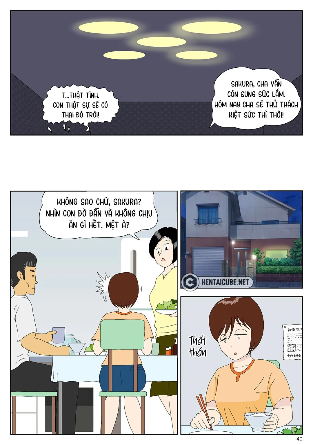 HentaiVN.net - Ảnh 41 - Con gái bị cha quấy mỗi sáng [Asa Kara Chichi ni Ya Rareru Musume; Girl Molested by Father Every Morning] - Oneshot