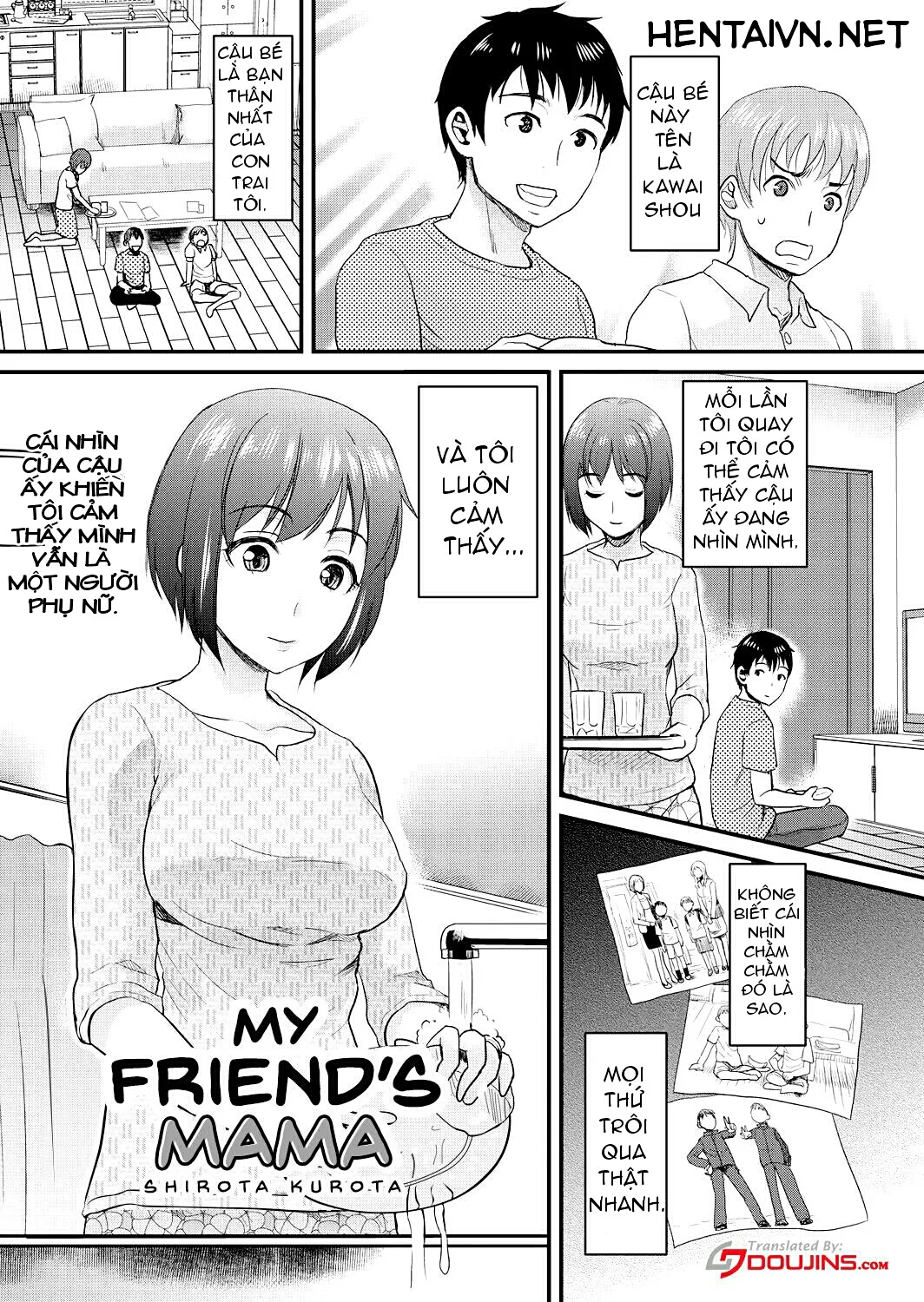 HentaiVN.net - Ảnh 4 - Tomo Mama [My Friend's Mama] - Chap 1