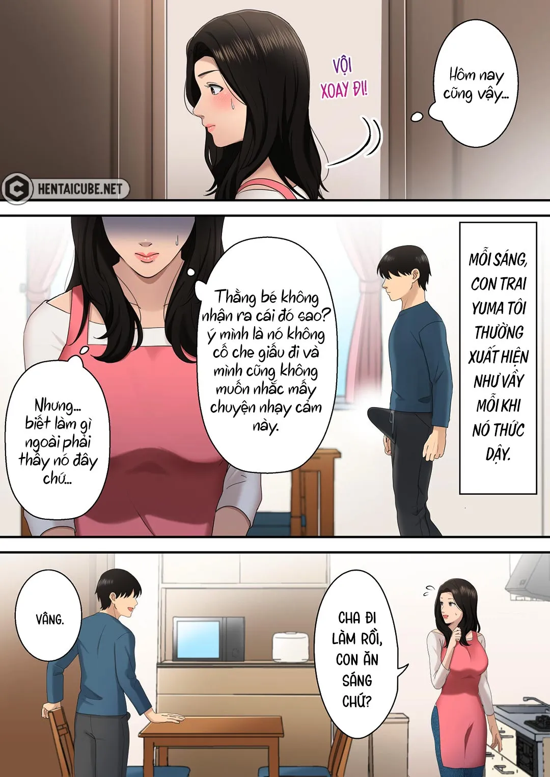 HentaiVN.net - Ảnh 5 - Mẹ muốn độc chiếm con trai [Musuko o Dokusen Suru Haha; The mother who monopolizes her son.] - Chap 1