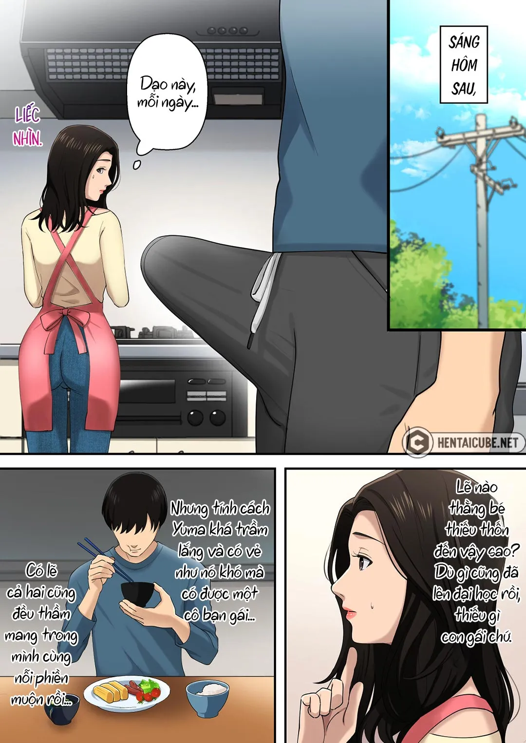 HentaiVN.net - Ảnh 6 - Mẹ muốn độc chiếm con trai [Musuko o Dokusen Suru Haha; The mother who monopolizes her son.] - Chap 1