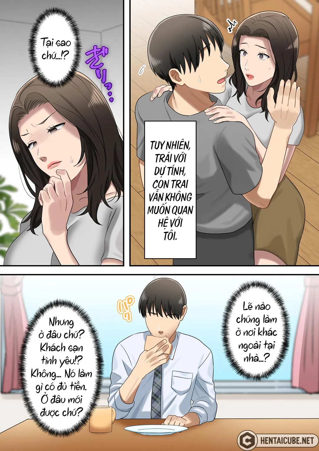 HentaiVN.net - Ảnh 16 - Mẹ muốn độc chiếm con trai [Musuko o Dokusen Suru Haha; The mother who monopolizes her son.] - Chap 3 - [END]
