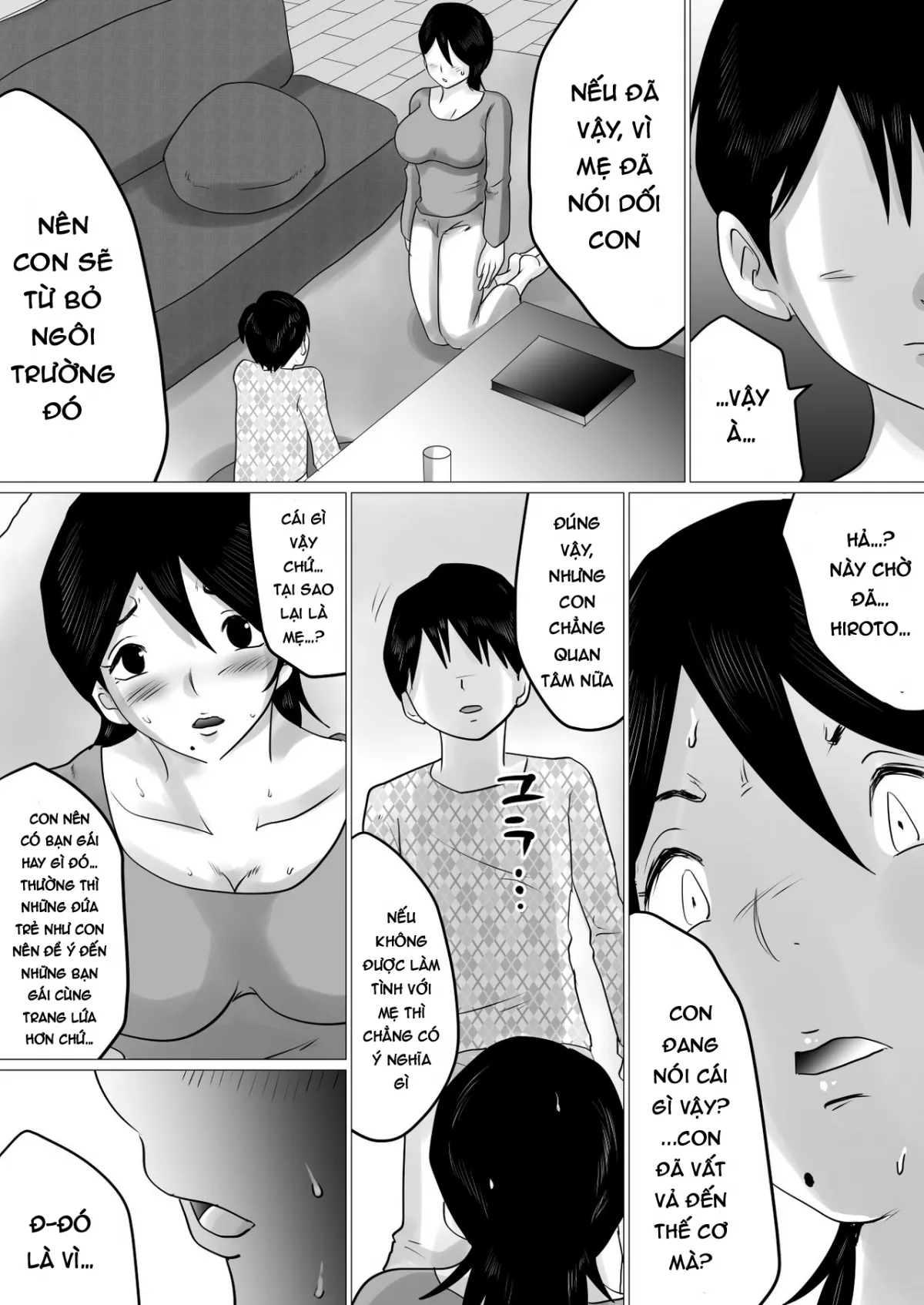 HentaiVN.net - Ảnh 4 - Goukaku Iwai ni SEX wo Nedarareta Haha - Chap 1