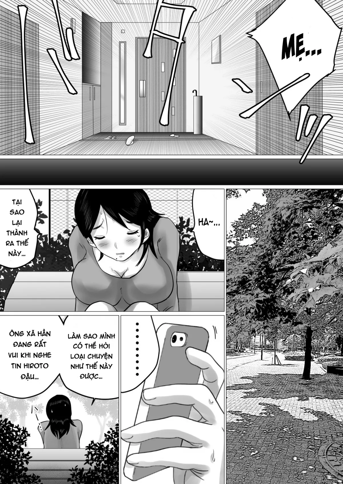 HentaiVN.net - Ảnh 8 - Goukaku Iwai ni SEX wo Nedarareta Haha - Chap 1