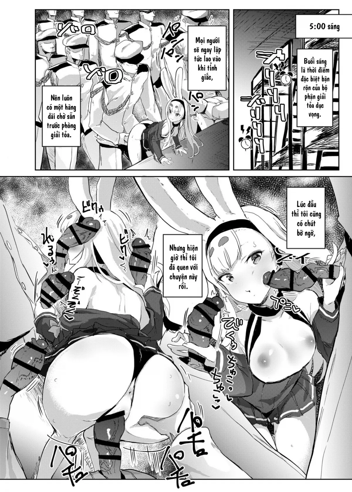 HentaiVN.net - Ảnh 5 - Thỏa mãn dục vọng cùng Shimakaze [慰安艦島風 (アズールレーン)] - Oneshot
