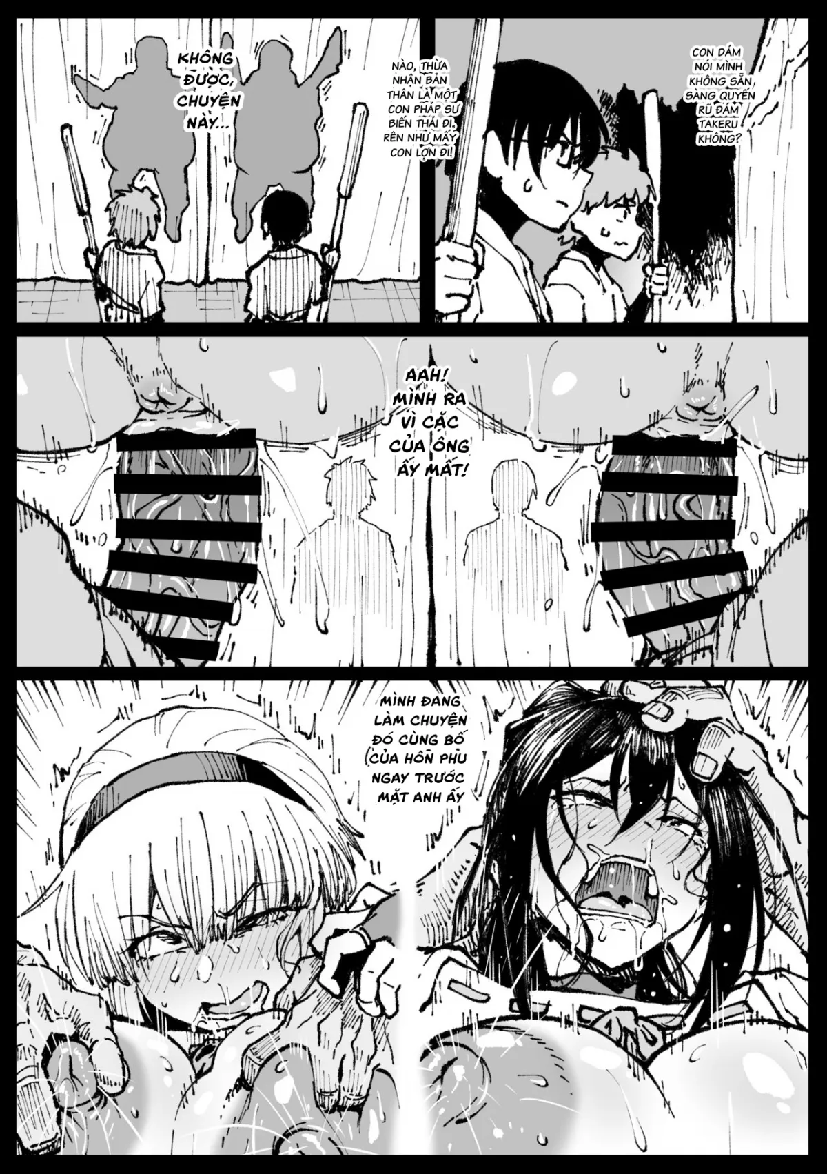 HentaiVN.net - Ảnh 11 - Bố chồng đụ đôi chị em! [許嫁のお義父さんに寝取られる姉妹] - Oneshot