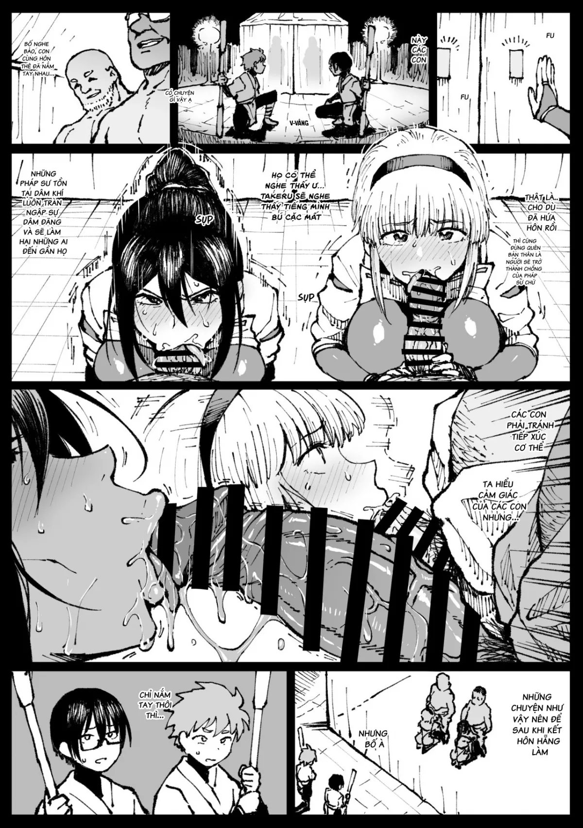 HentaiVN.net - Ảnh 7 - Bố chồng đụ đôi chị em! [許嫁のお義父さんに寝取られる姉妹] - Oneshot