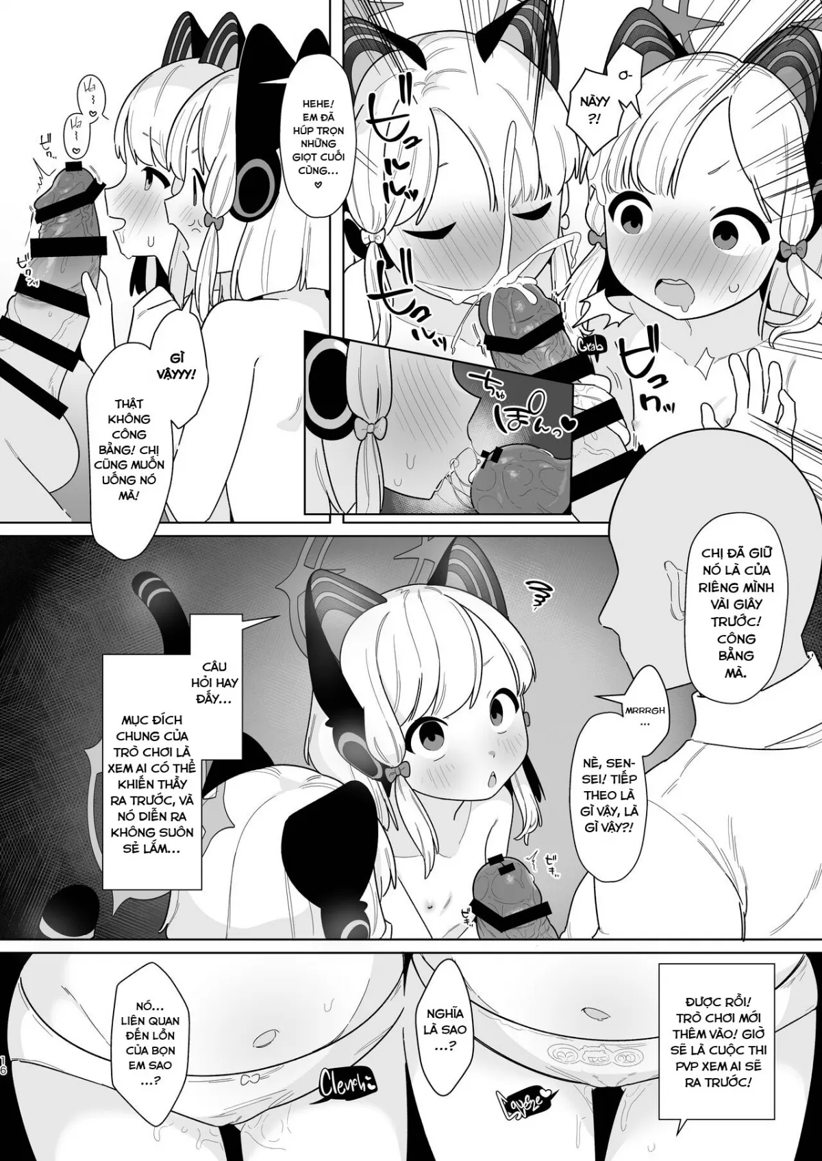 HentaiVN.net - Ảnh 14 - Câu lạc bộ Blue Archive thao túng tâm trí ~Gamer Twins Chapter~ [BluArch Saimin-bu 2 ~Saiba Midori & Momoi Hen~; The Blue Archive Mind Control Club ~Gamer Twins Chapter~] - Oneshot