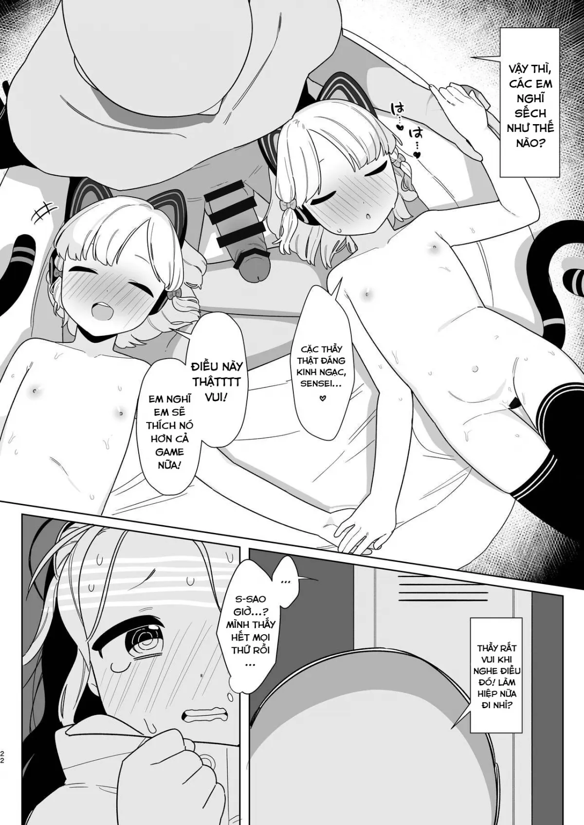 HentaiVN.net - Ảnh 20 - Câu lạc bộ Blue Archive thao túng tâm trí ~Gamer Twins Chapter~ [BluArch Saimin-bu 2 ~Saiba Midori & Momoi Hen~; The Blue Archive Mind Control Club ~Gamer Twins Chapter~] - Oneshot