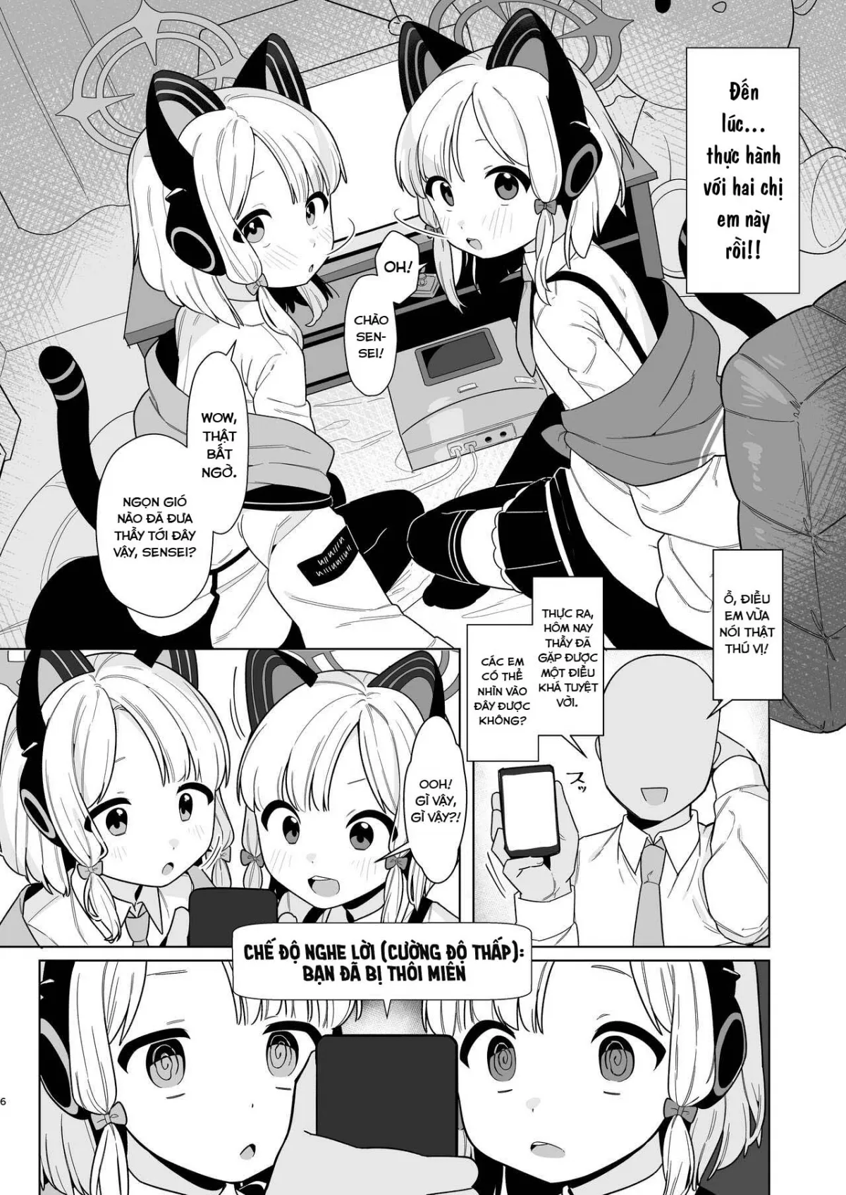 HentaiVN.net - Ảnh 4 - Câu lạc bộ Blue Archive thao túng tâm trí ~Gamer Twins Chapter~ [BluArch Saimin-bu 2 ~Saiba Midori & Momoi Hen~; The Blue Archive Mind Control Club ~Gamer Twins Chapter~] - Oneshot