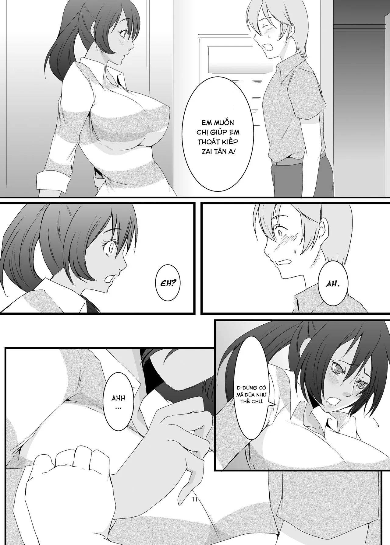 HentaiVN.net - Ảnh 10 - Oku-sama wa Moto Yariman -Besluted - Chap 1