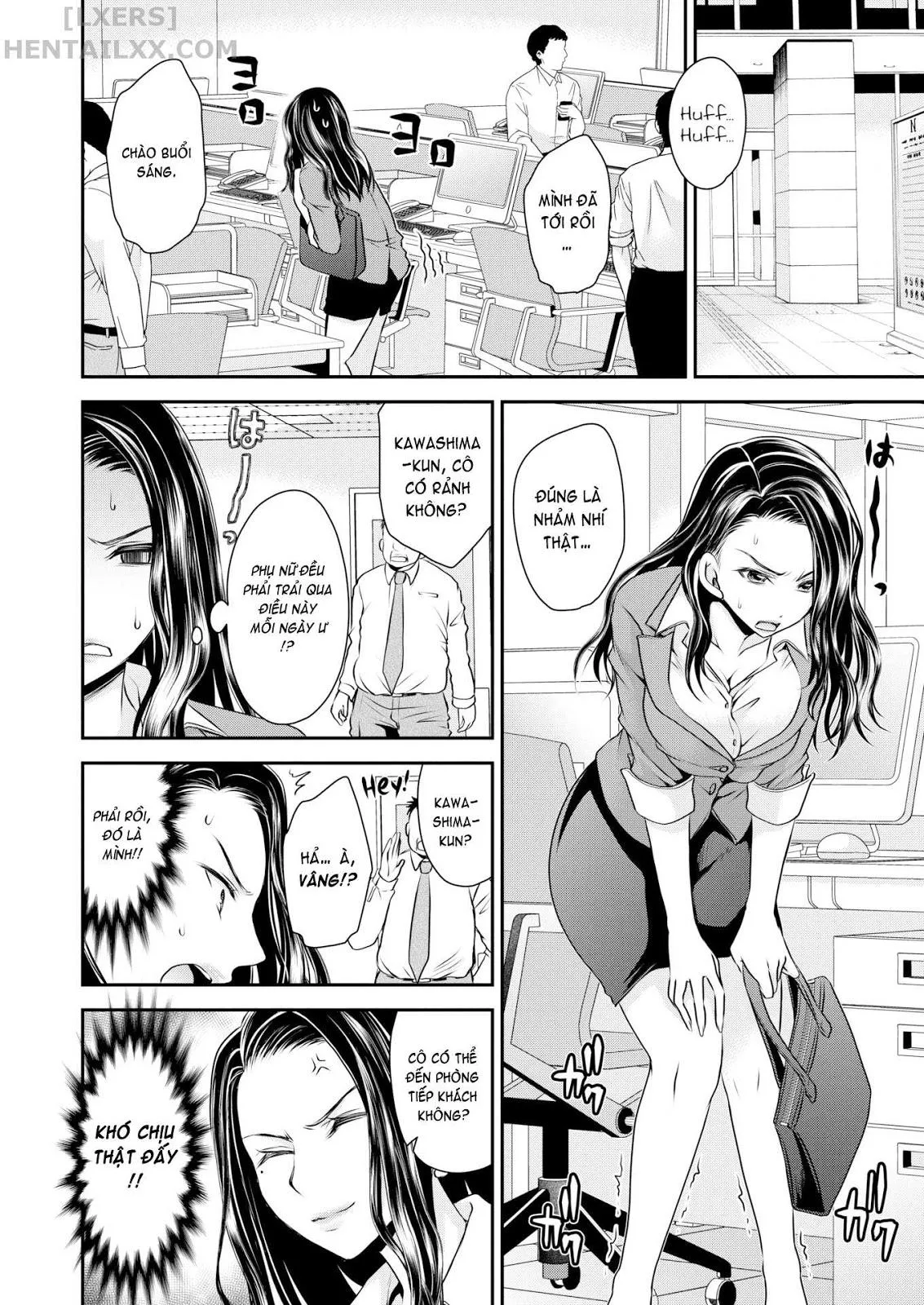 HentaiVN.net - Ảnh 10 - Tôi đổi cơ thể với bà sếp chết tiệt [I Took Over My Pissy Boss’s Body!] - Oneshot