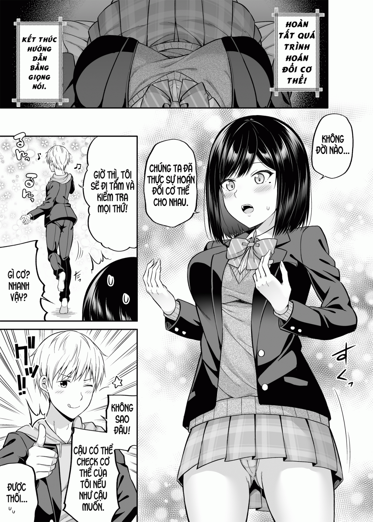 HentaiVN.net - Ảnh 8 - Watashi no Karada, Okashi Shimasu. [Body Swap Me!] - Oneshot