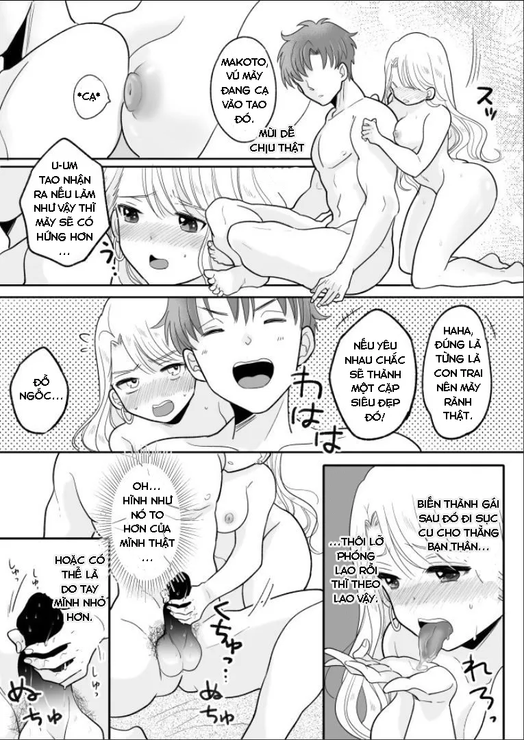 HentaiVN.net - Ảnh 22 - Câu chuyện về việc tôi đã hoán đổi cơ thể với một gyaru dễ thương và bị địt bởi thằng bạn thân [Kawaii Gal to Karada o Irekaerareta Ore ga Shinyuu to H Suru Hanashi.] - Oneshot