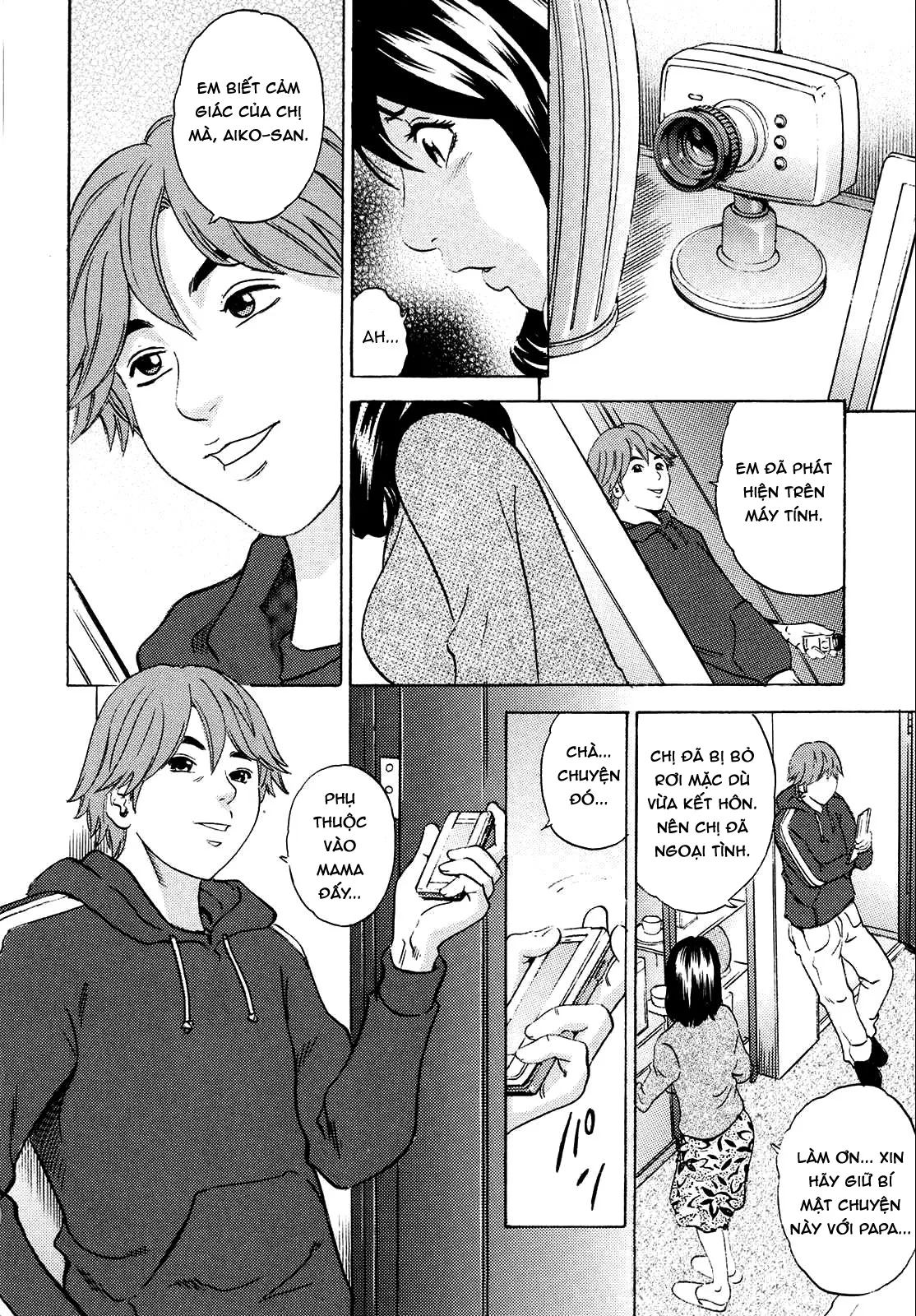 HentaiVN.net - Ảnh 4 - Mama ga Iku! Boku wa Dopyu! [Mama felt ...azm! I ejaculate!] - Chap 6