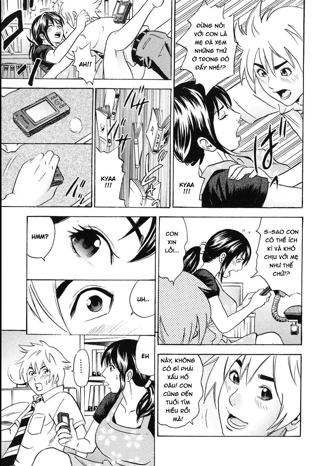 HentaiVN.net - Ảnh 3 - Mama ga Iku! Boku wa Dopyu! [Mama felt ...azm! I ejaculate!] - Chap 9 - END