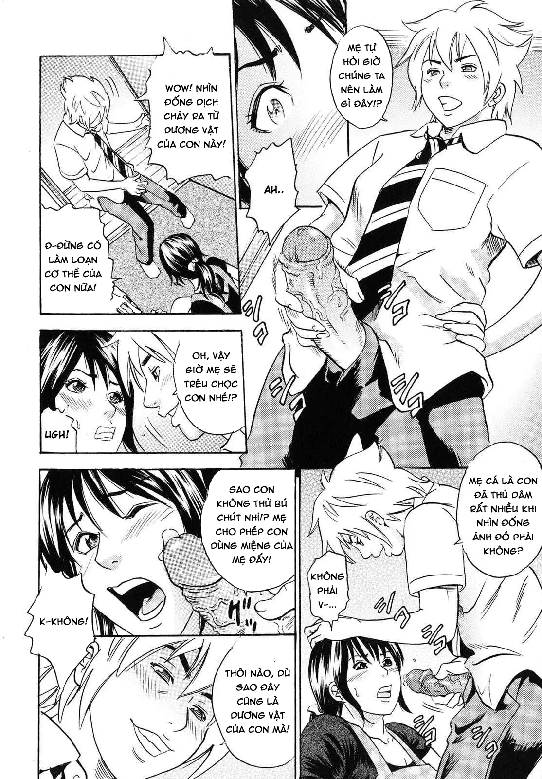 HentaiVN.net - Ảnh 6 - Mama ga Iku! Boku wa Dopyu! [Mama felt ...azm! I ejaculate!] - Chap 9 - END