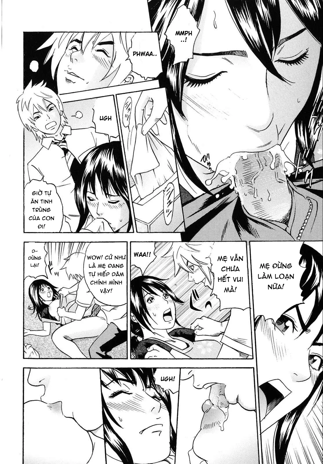 HentaiVN.net - Ảnh 8 - Mama ga Iku! Boku wa Dopyu! [Mama felt ...azm! I ejaculate!] - Chap 9 - END