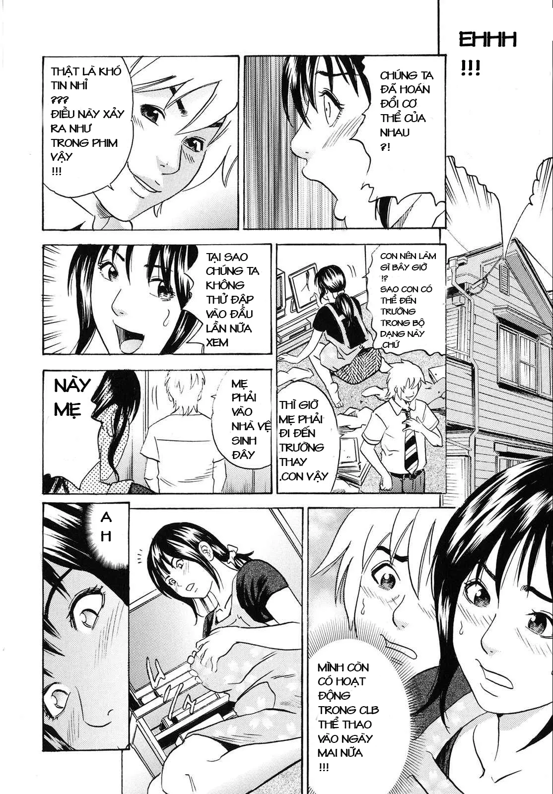 HentaiVN.net - Ảnh 4 - H Time With Mother And Son [Mother And Son Swip Swap] - Oneshot
