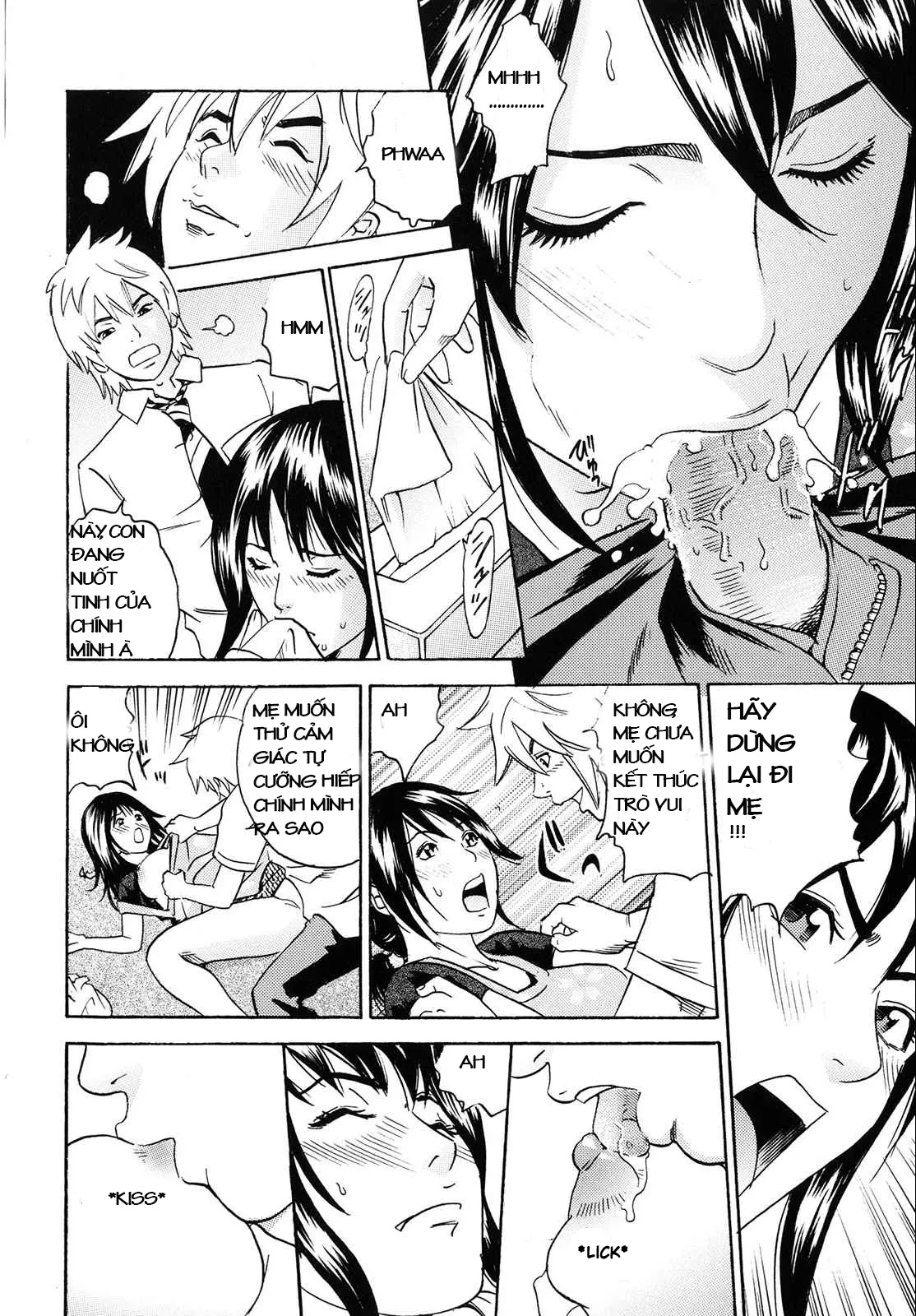 HentaiVN.net - Ảnh 8 - H Time With Mother And Son [Mother And Son Swip Swap] - Oneshot
