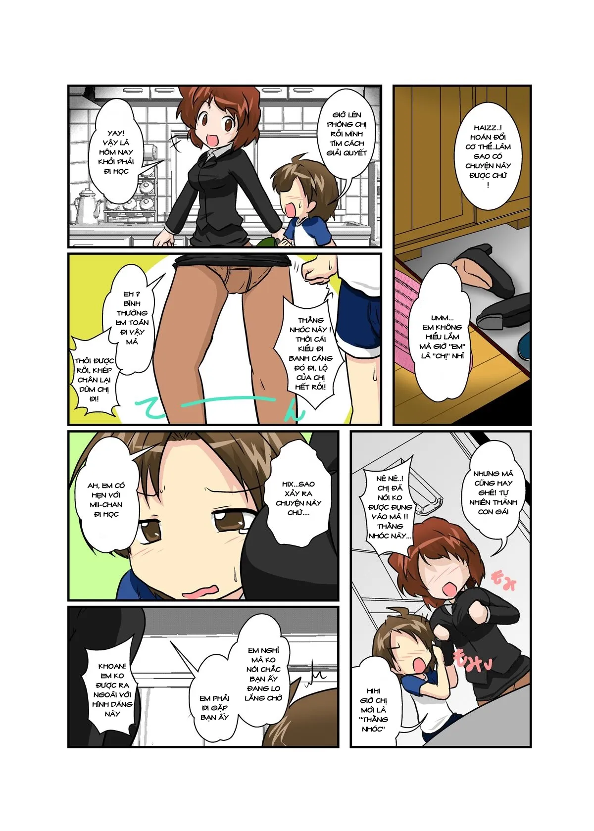 HentaiVN.net - Ảnh 7 - Sekaijuu ga Moshi Irekawari de Afurete Itara [If I Could Change The World] - Chap 1