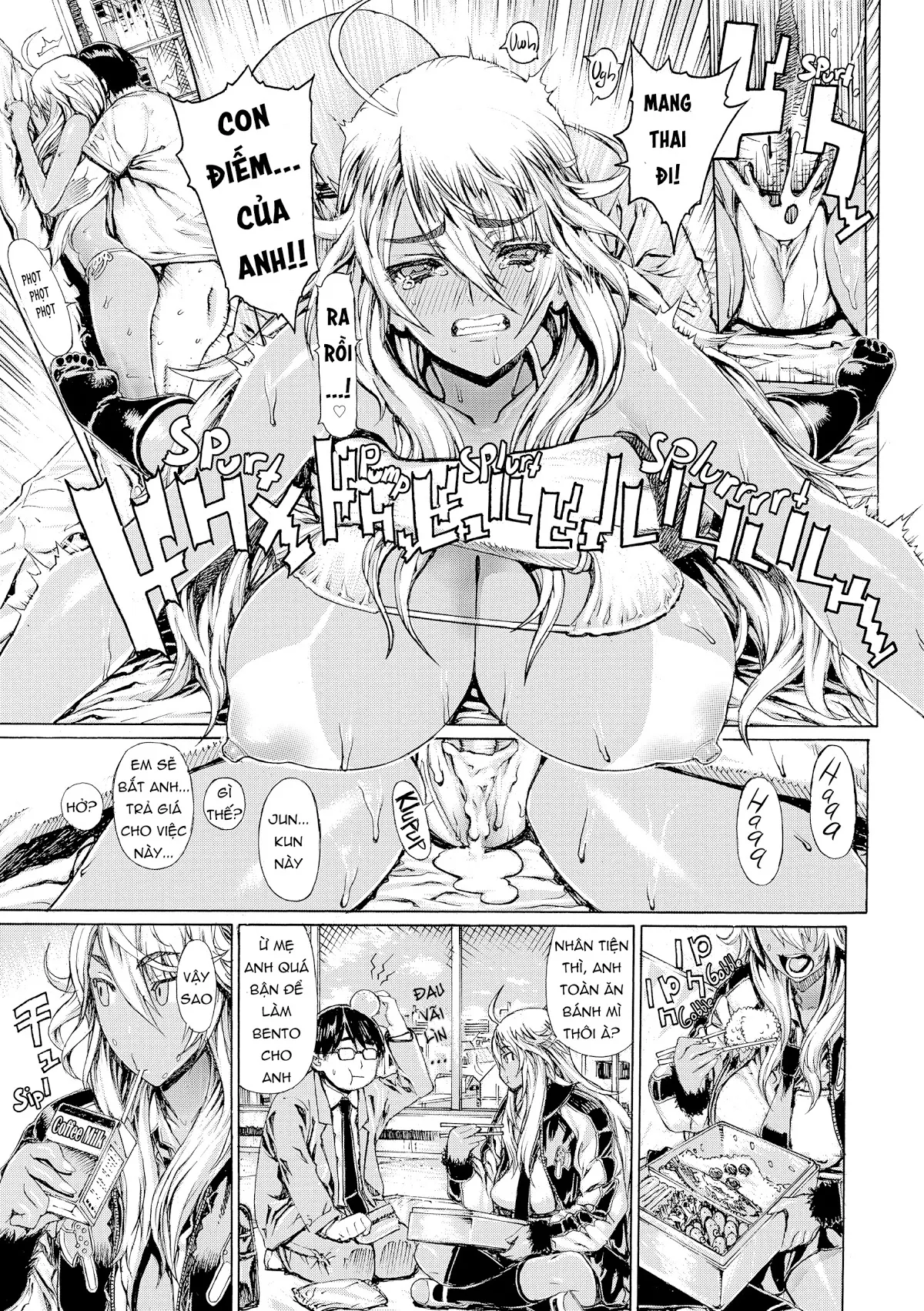 HentaiVN.net - Ảnh 19 - Ecchi Sketch! - Chap 3 Blonde Delinquent Wolfineer