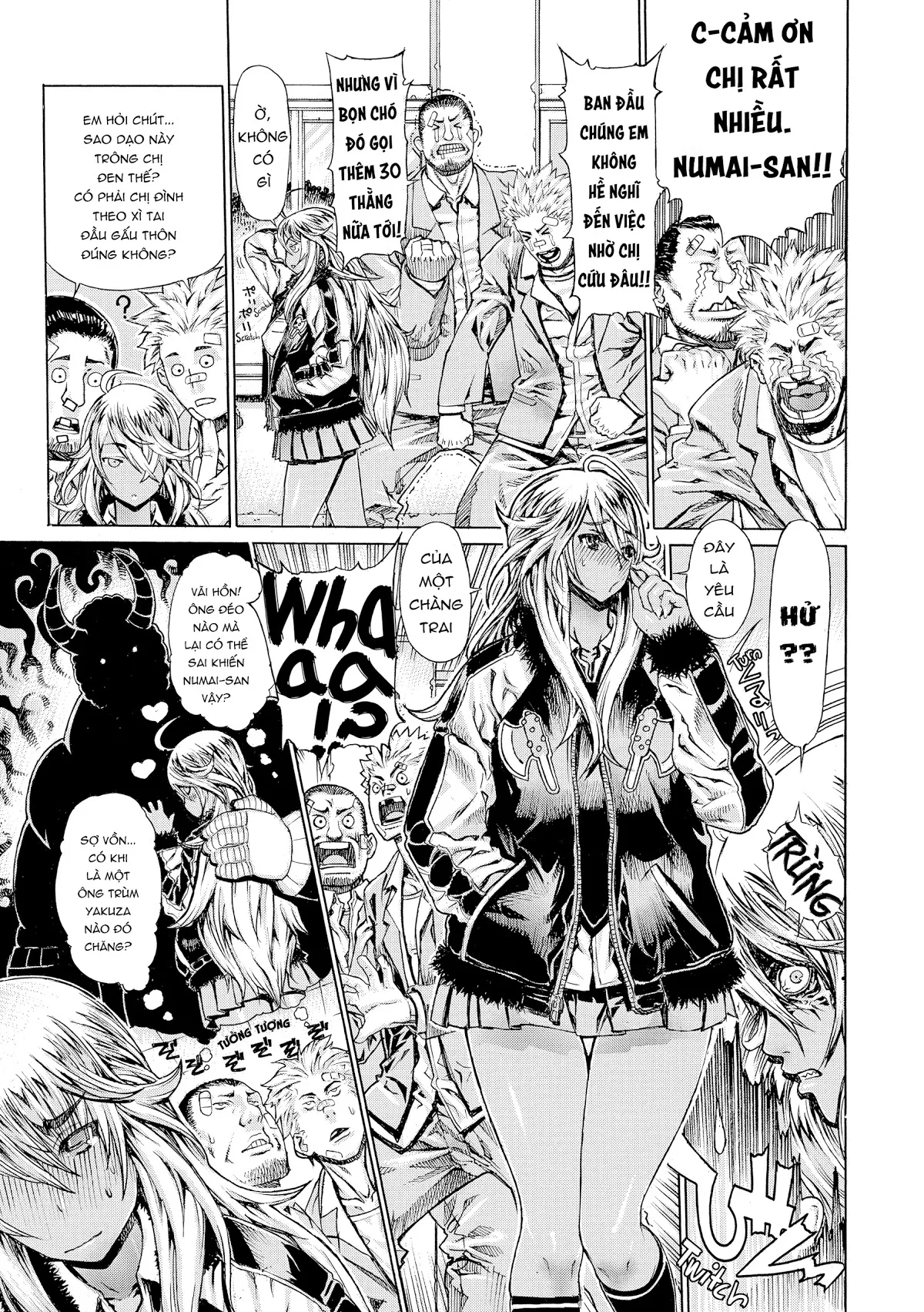 HentaiVN.net - Ảnh 3 - Ecchi Sketch! - Chap 3 Blonde Delinquent Wolfineer