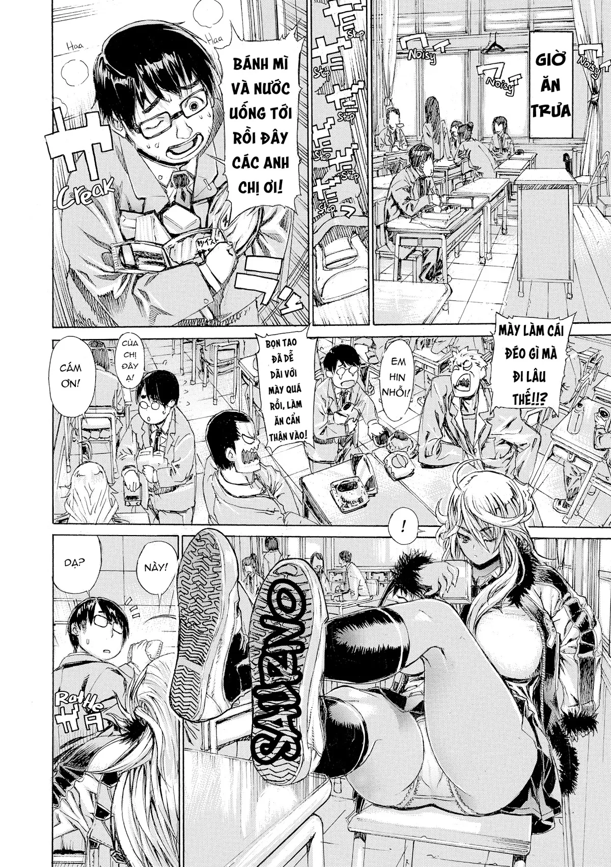 HentaiVN.net - Ảnh 4 - Ecchi Sketch! - Chap 3 Blonde Delinquent Wolfineer