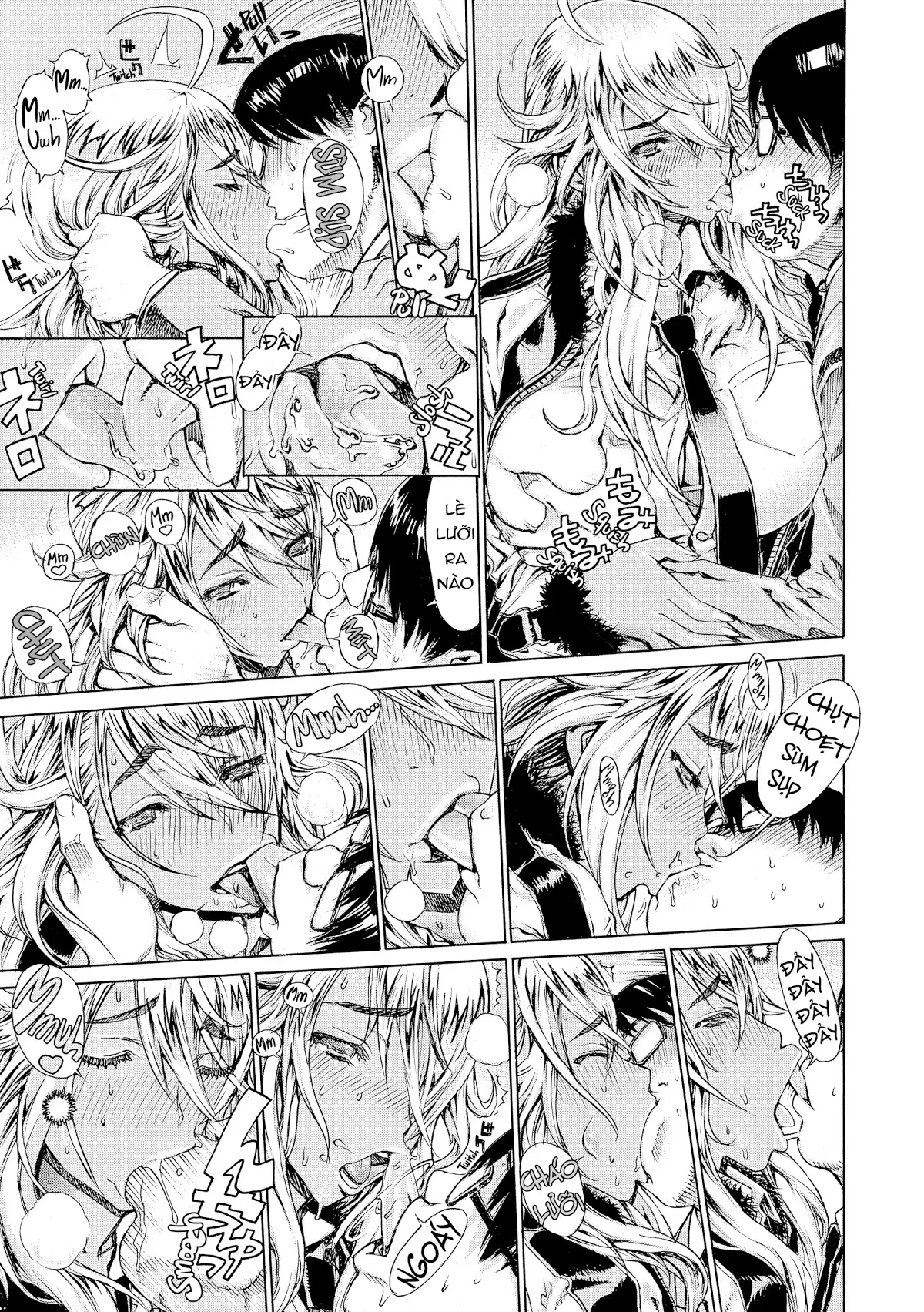 HentaiVN.net - Ảnh 7 - Ecchi Sketch! - Chap 3 Blonde Delinquent Wolfineer