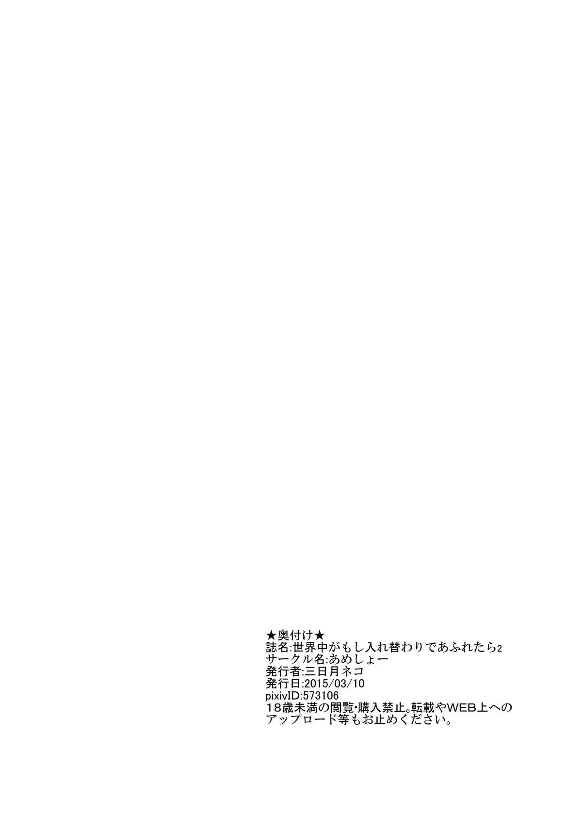 HentaiVN.net - Ảnh 30 - Sekaijuu ga Moshi Irekawari de Afurete Itara 2 [If I Could Change the World 2] - Chap 3