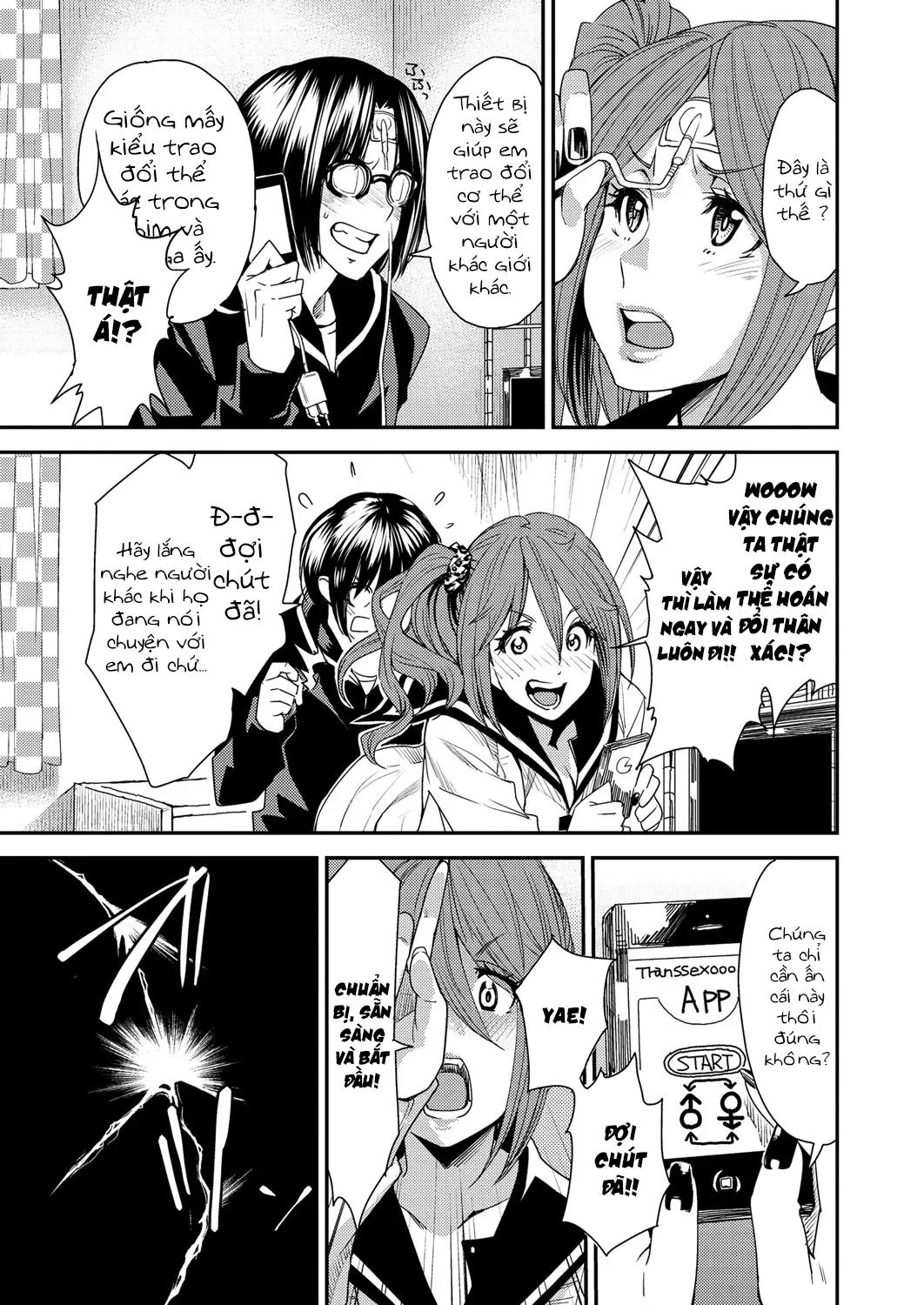 HentaiVN.net - Ảnh 9 - Torikae Appli [Body SwApp] - Chap 1: Body SwApp Ver 1.0