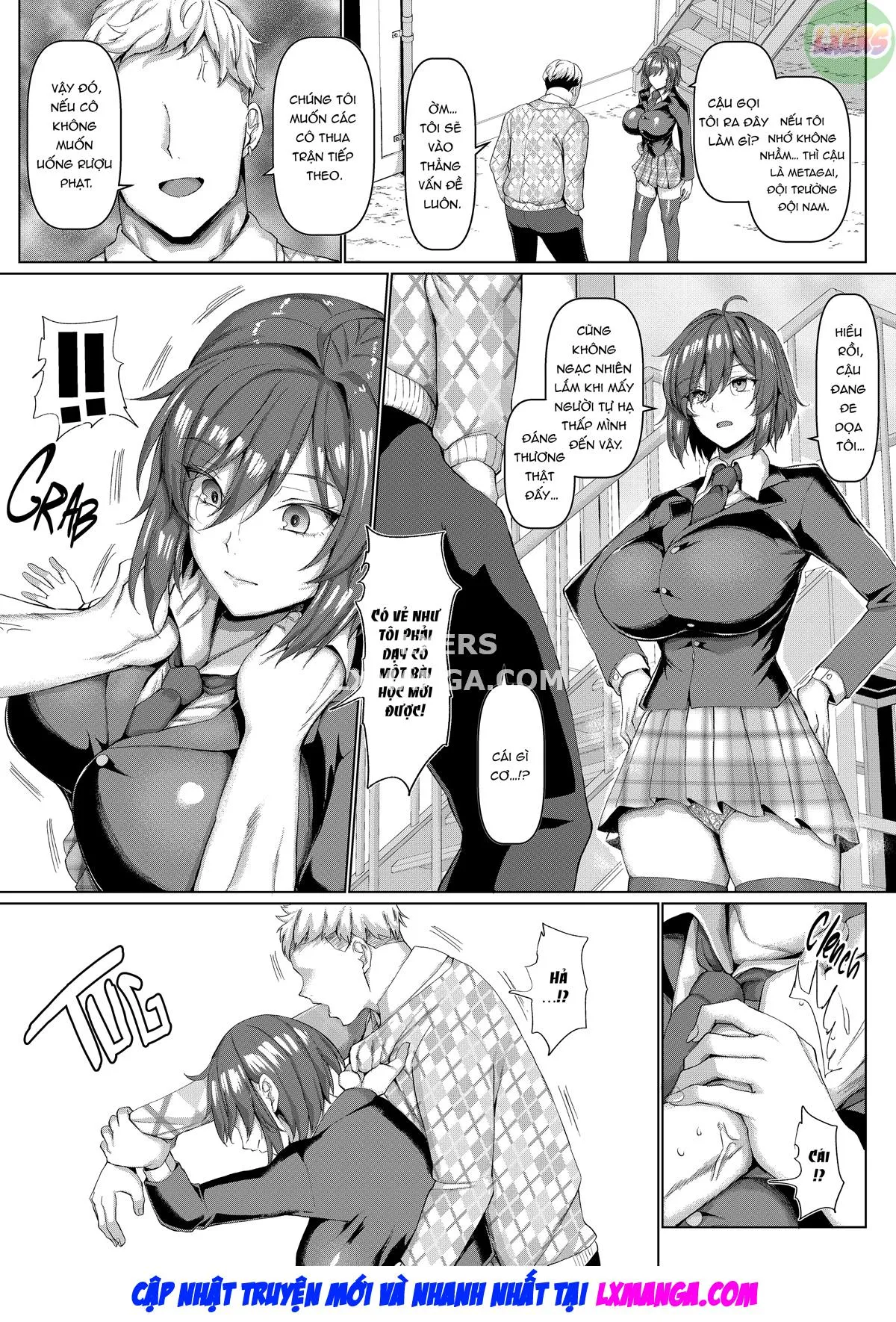 HentaiVN.net - Ảnh 8 - Kyouei Joshi to Nikushoku Danshi no Waisetsu na Mitsuyaku - Oneshot