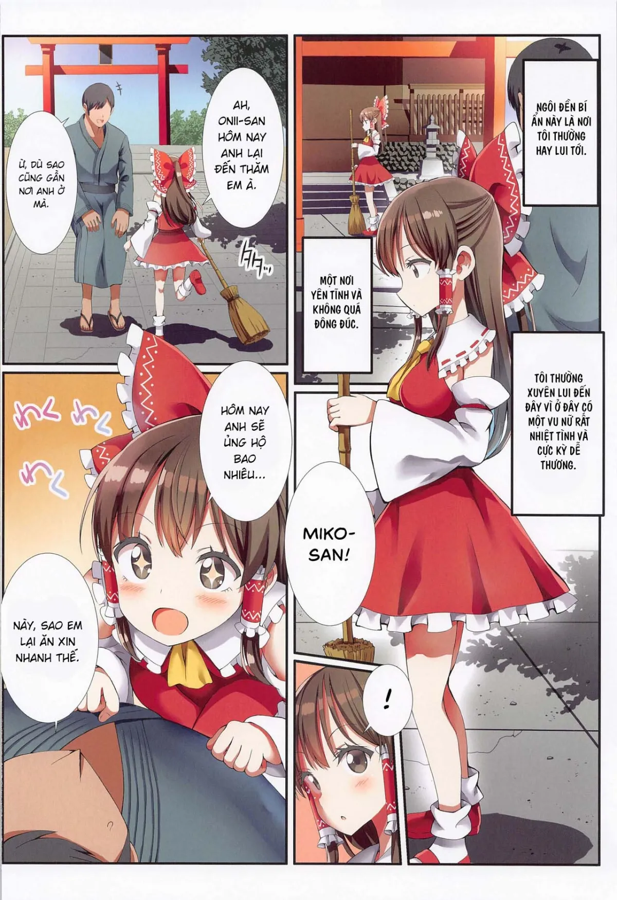 HentaiVN.net - Ảnh 4 - BÙA LỒN [Hakurei no Chiisana Miko-san to no Himitsu no Business | Hakurei's Small Miko-san's Secret Business] - Oneshot