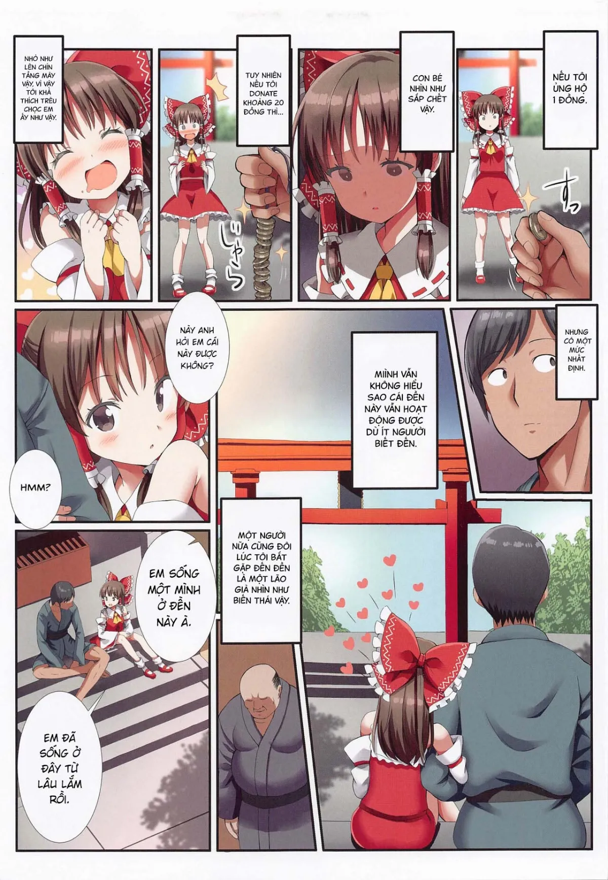 HentaiVN.net - Ảnh 5 - BÙA LỒN [Hakurei no Chiisana Miko-san to no Himitsu no Business | Hakurei's Small Miko-san's Secret Business] - Oneshot