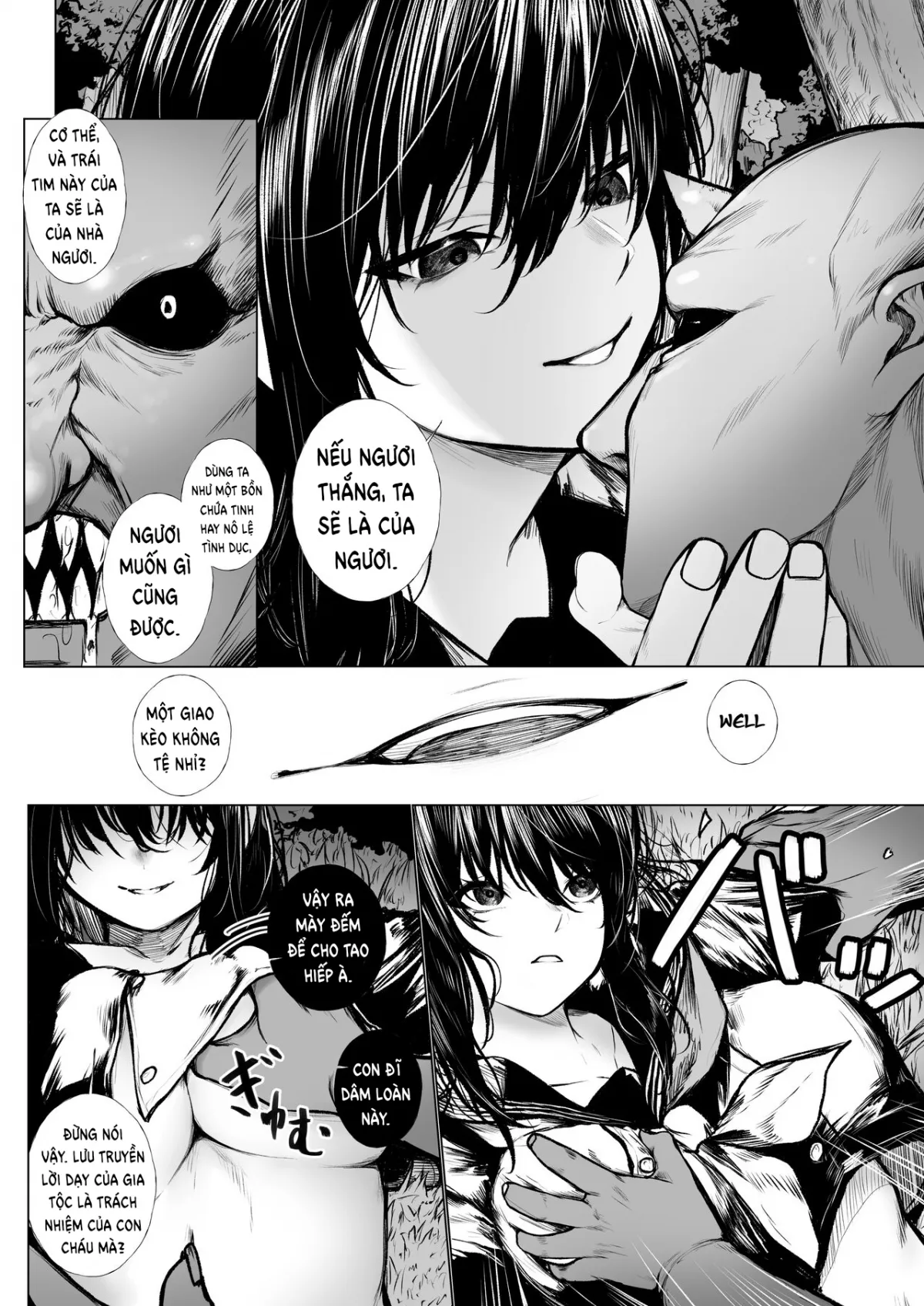 HentaiVN.net - Ảnh 7 - Không thể nào người trừ quỷ có thể thua một tên tiểu Oni. [Futsuya wa Kooni ni Nanka Makenai Haiboku; No Way an Exorcist Could Lose to a Little Oni] - Oneshot
