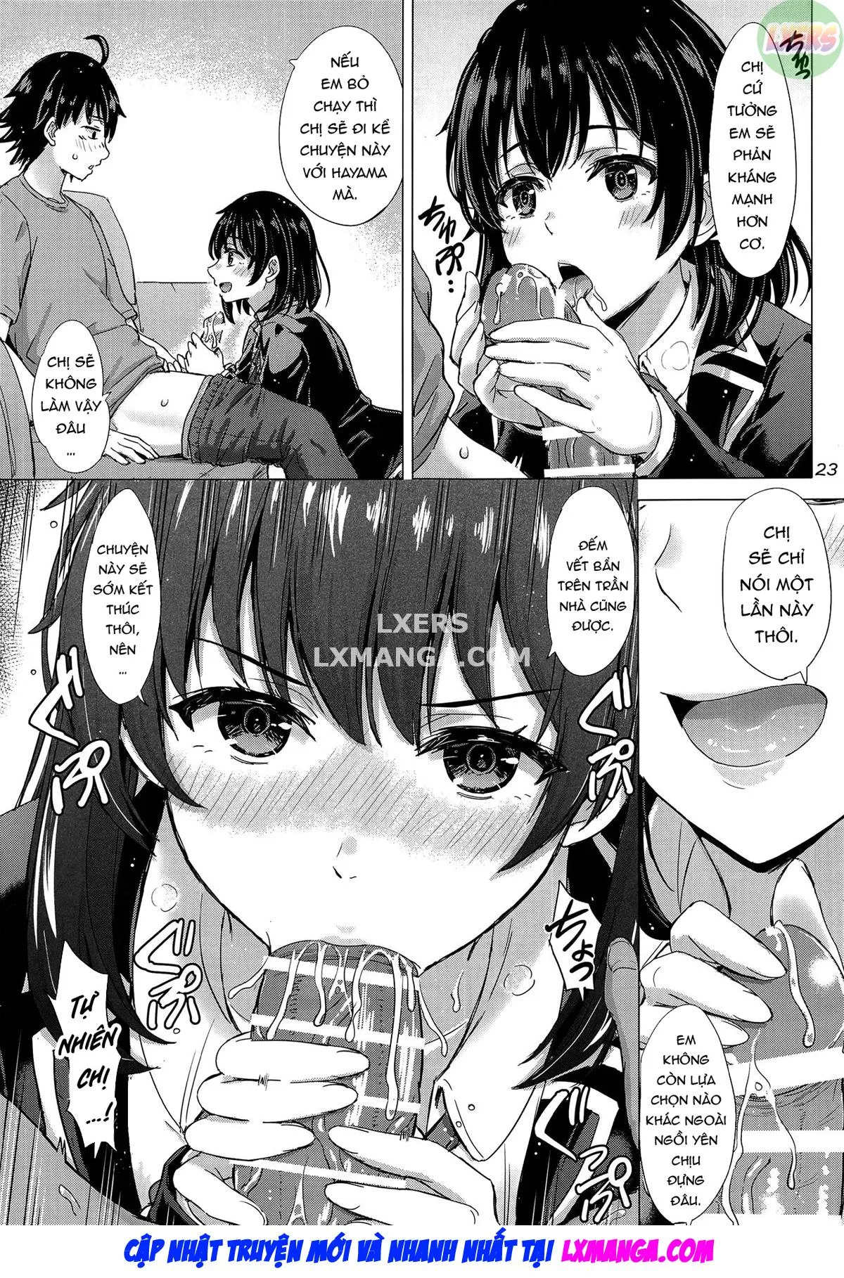 HentaiVN.net - Ảnh 25 - The Naughty Secrets Of The Yukinoshita Sisters. [Yukinoshita Shimai To Iyarashii Futari No Himegoto.] - Oneshot