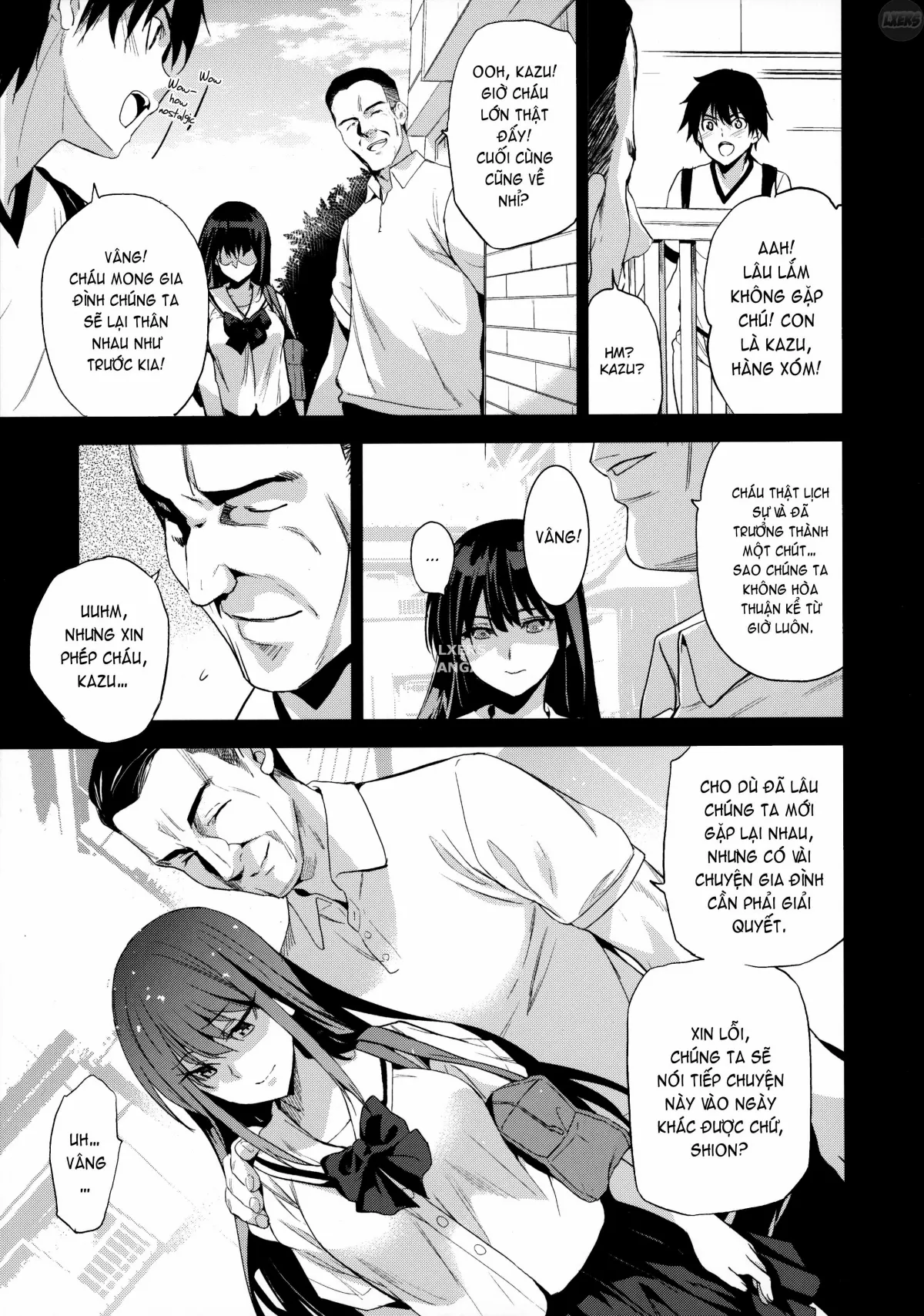 HentaiVN.net - Ảnh 11 - Otonari no Nie [Saikai Shita Osananajimi no Ie de Okita Koto.] - Chap 1
