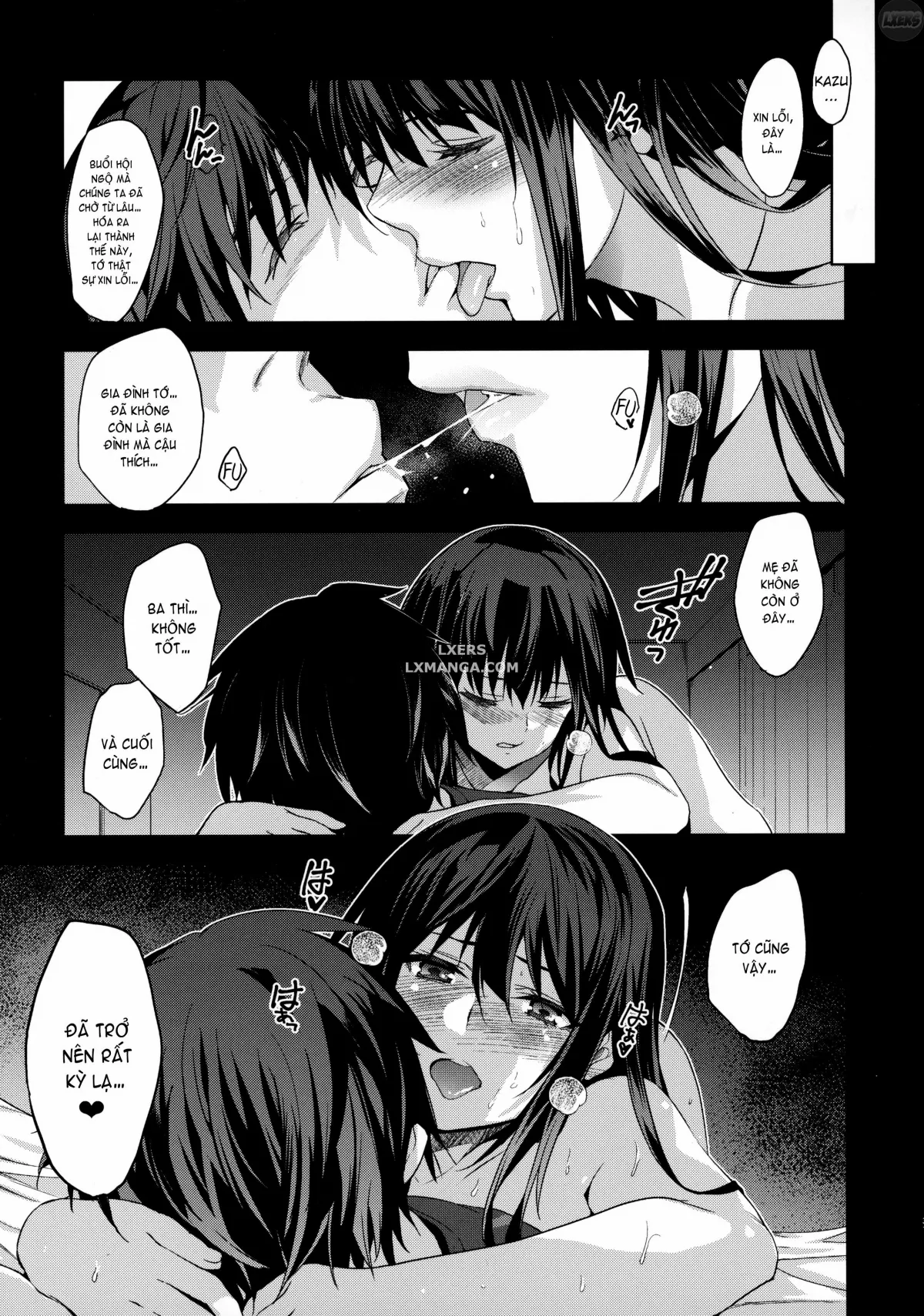 HentaiVN.net - Ảnh 35 - Otonari no Nie [Saikai Shita Osananajimi no Ie de Okita Koto.] - Chap 1
