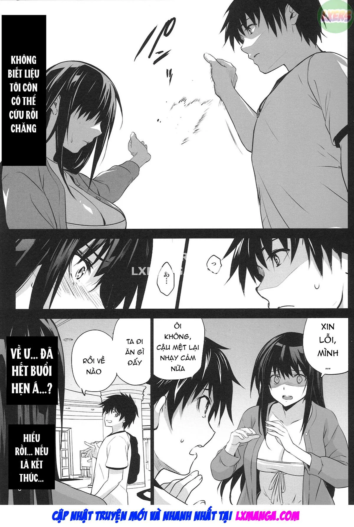 HentaiVN.net - Ảnh 35 - Otonari no Nie [Saikai Shita Osananajimi no Ie de Okita Koto.] - Chap 3