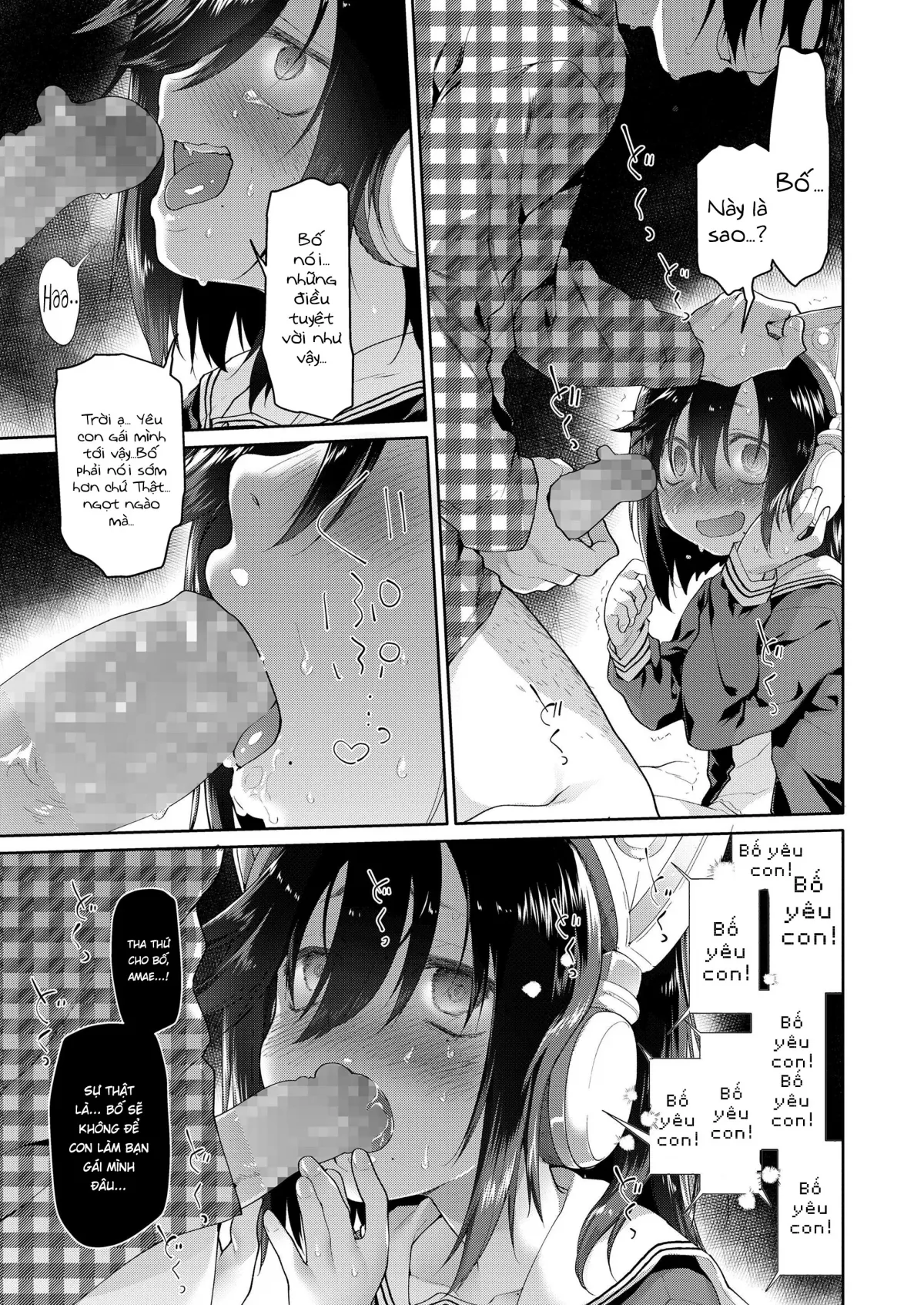 HentaiVN.net - Ảnh 35 - Trở thành bạn gái của bố khi 12 tuổi - Oneshot dài