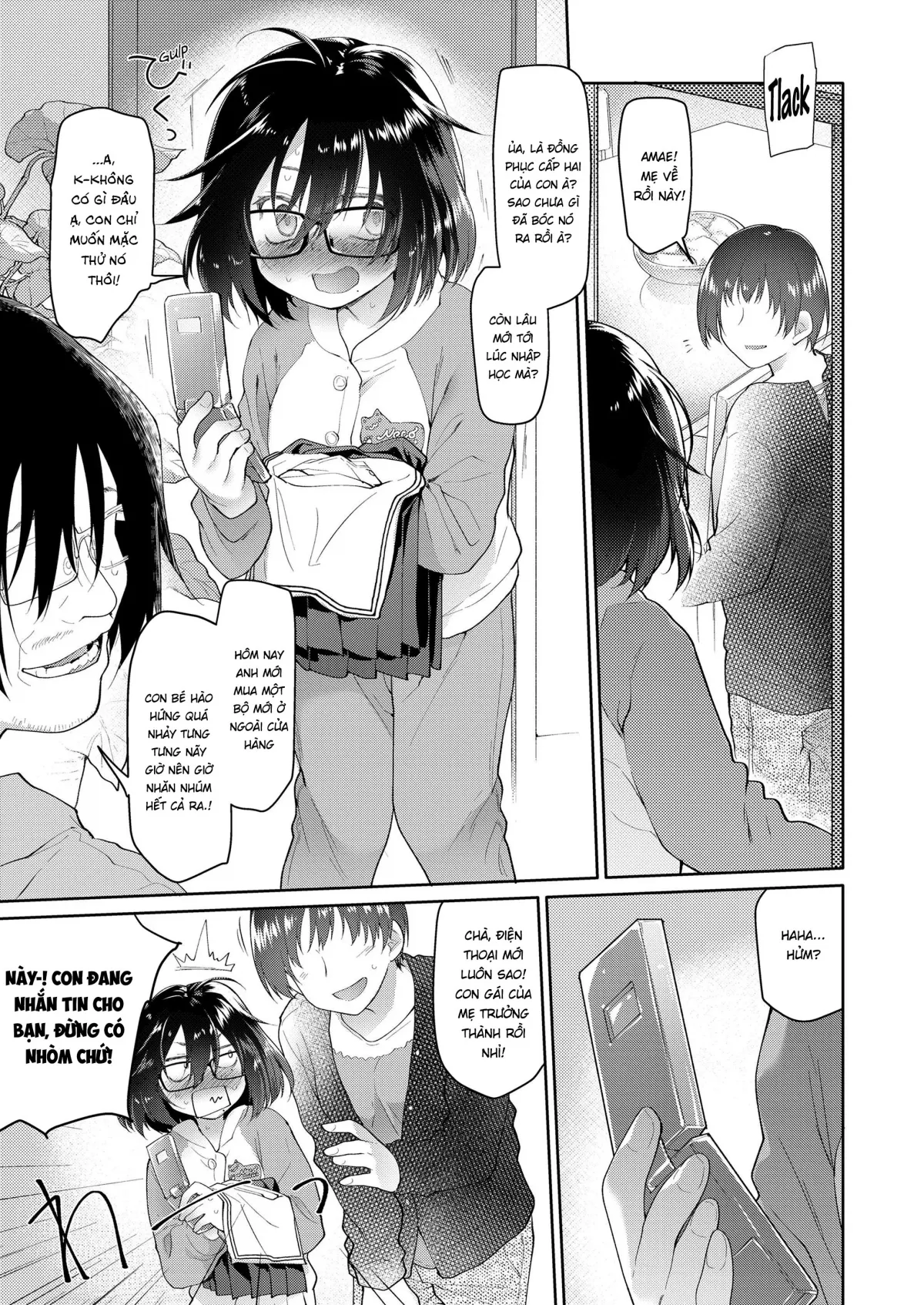 HentaiVN.net - Ảnh 5 - Trở thành bạn gái của bố khi 12 tuổi - Oneshot dài