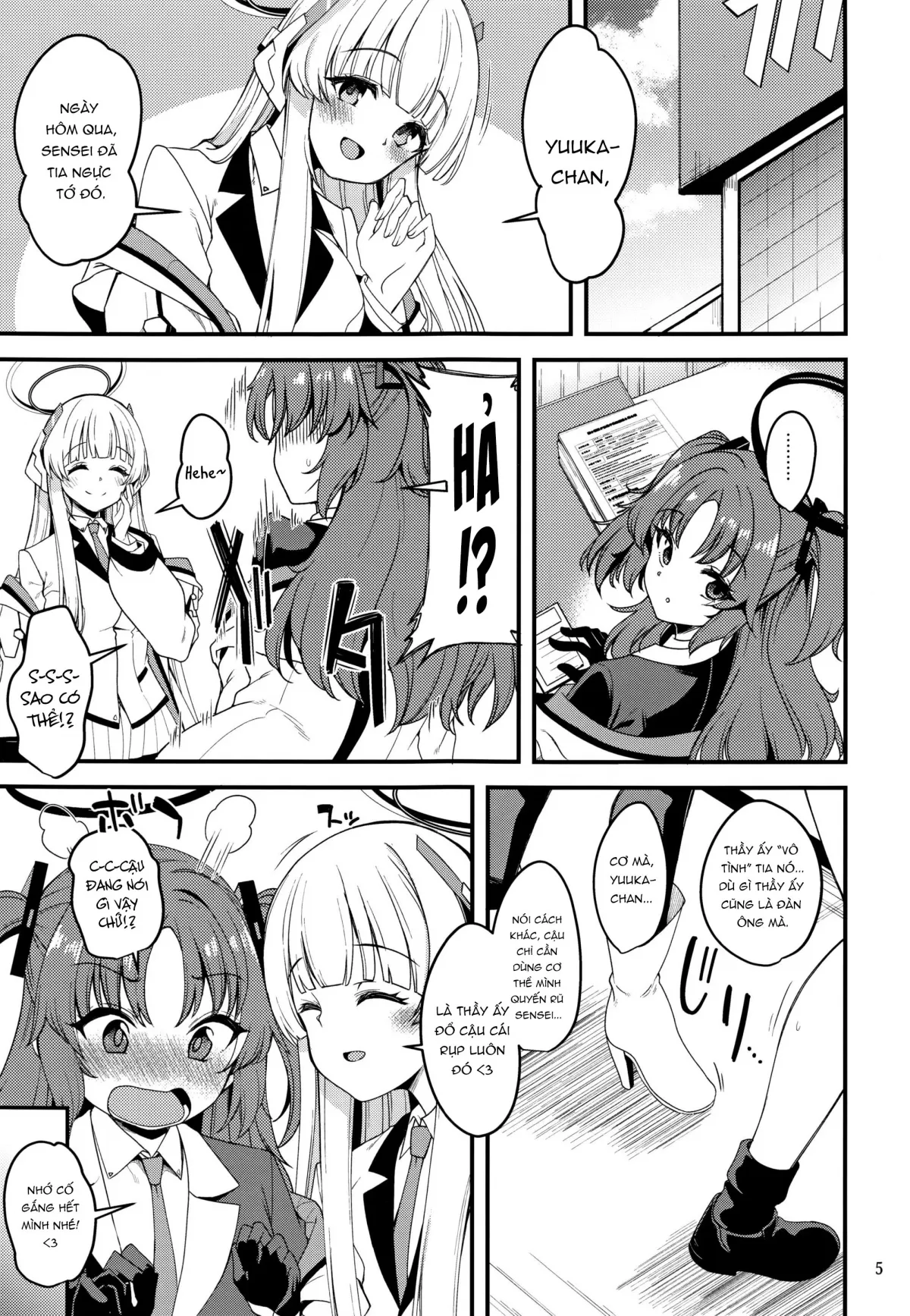 HentaiVN.net - Ảnh 4 - Sensei! Đừng nói chuyện này cho yuuka biết nhé! - Oneshot nứng