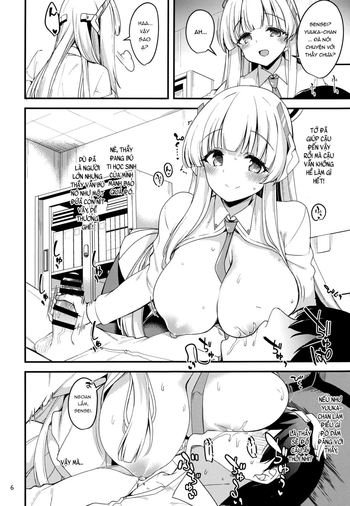 HentaiVN.net - Ảnh 5 - Sensei! Đừng nói chuyện này cho yuuka biết nhé! - Oneshot nứng