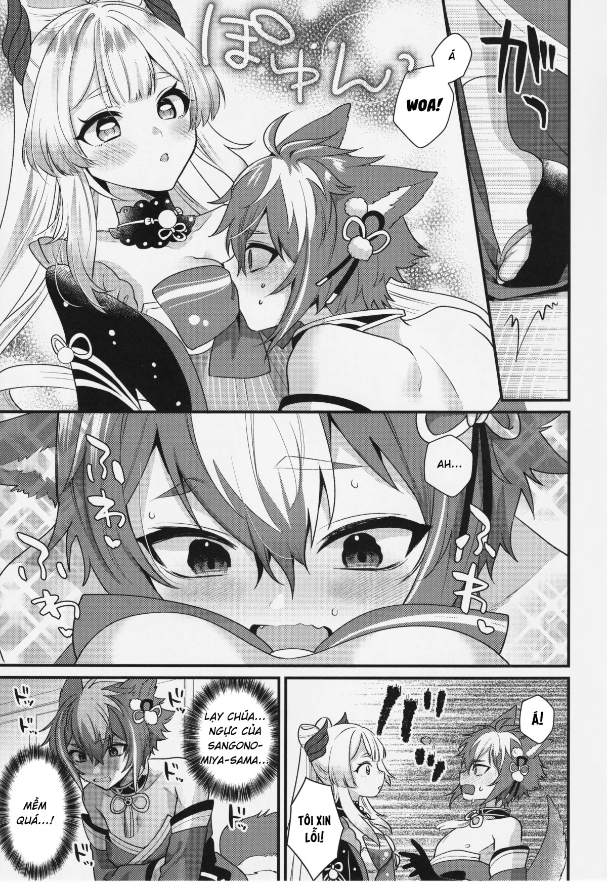 HentaiVN.net - Ảnh 10 - Cơn khủng hoảng của cậu cún [Wanko kikiippatsu!] - Oneshot