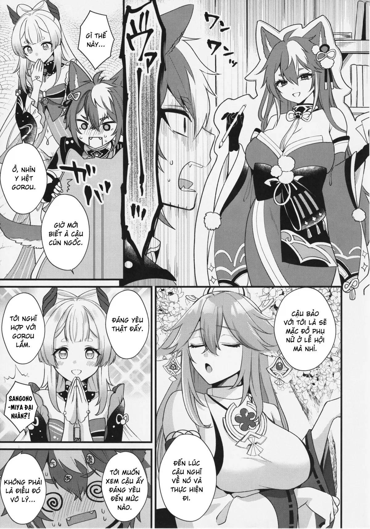 HentaiVN.net - Ảnh 8 - Cơn khủng hoảng của cậu cún [Wanko kikiippatsu!] - Oneshot