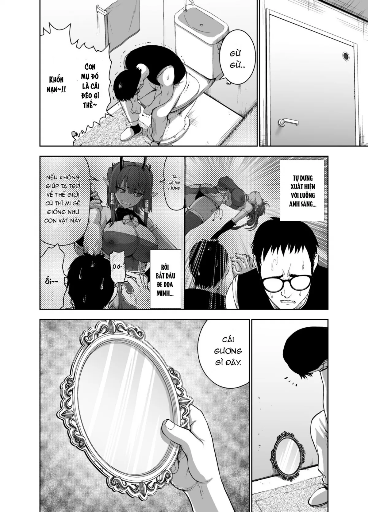 HentaiVN.net - Ảnh 10 - Tenbin no Sei de Kaerenai Maou-sama - Chap 1