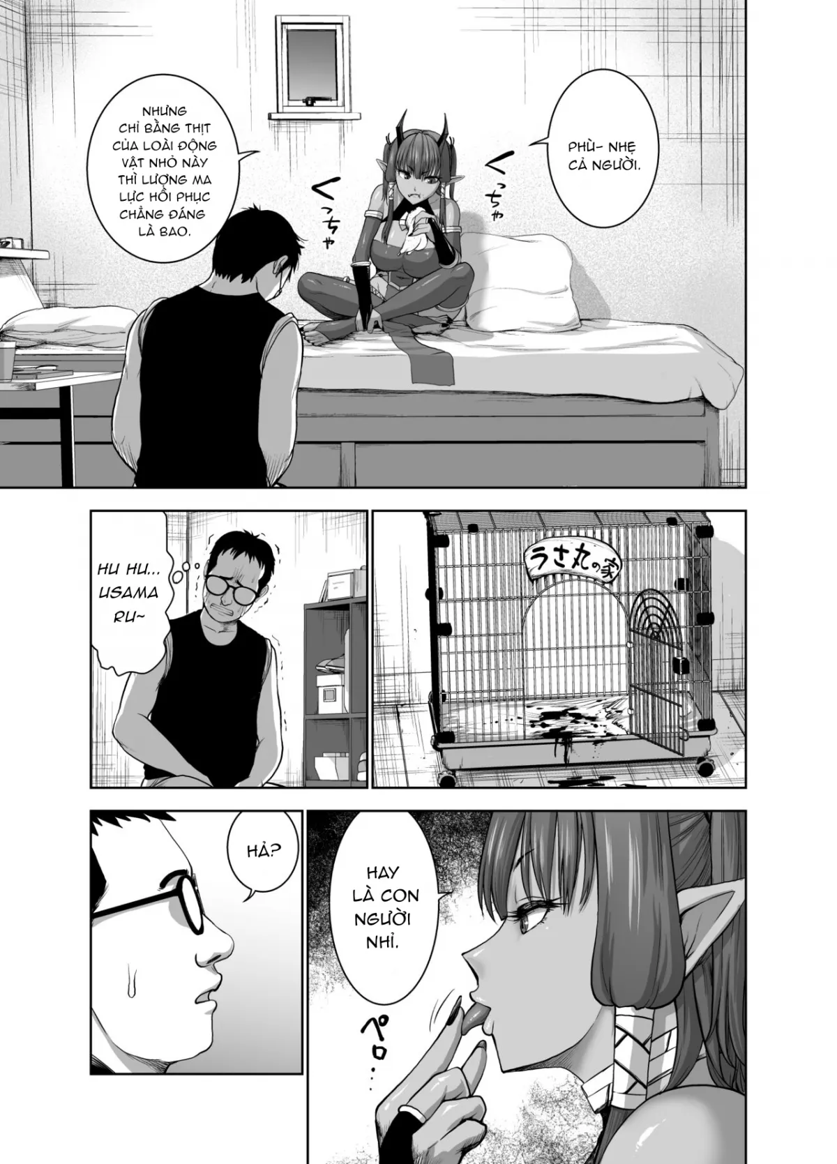 HentaiVN.net - Ảnh 7 - Tenbin no Sei de Kaerenai Maou-sama - Chap 1
